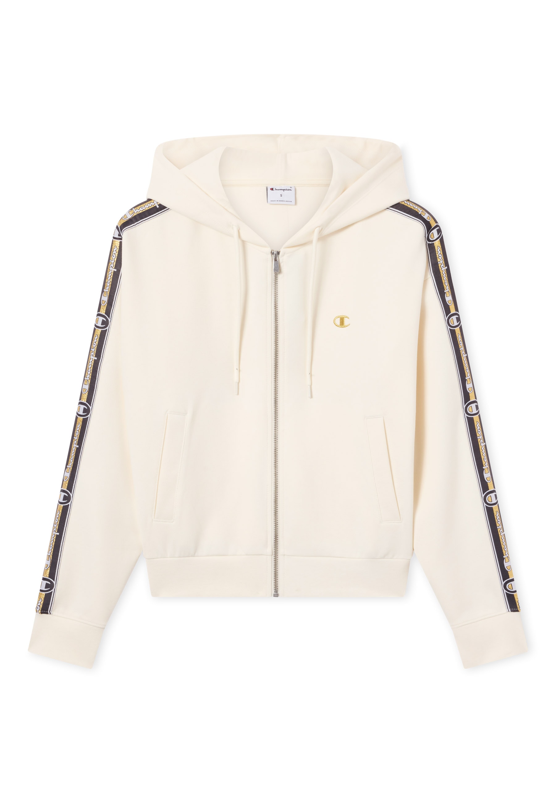Champion Sweat à capuche »SPORTWEAR ZIP-UP HOODIE Cropped Fit Stretch Cotton« au style sportif, manches longues, mélange de coton stretch, coupe courte