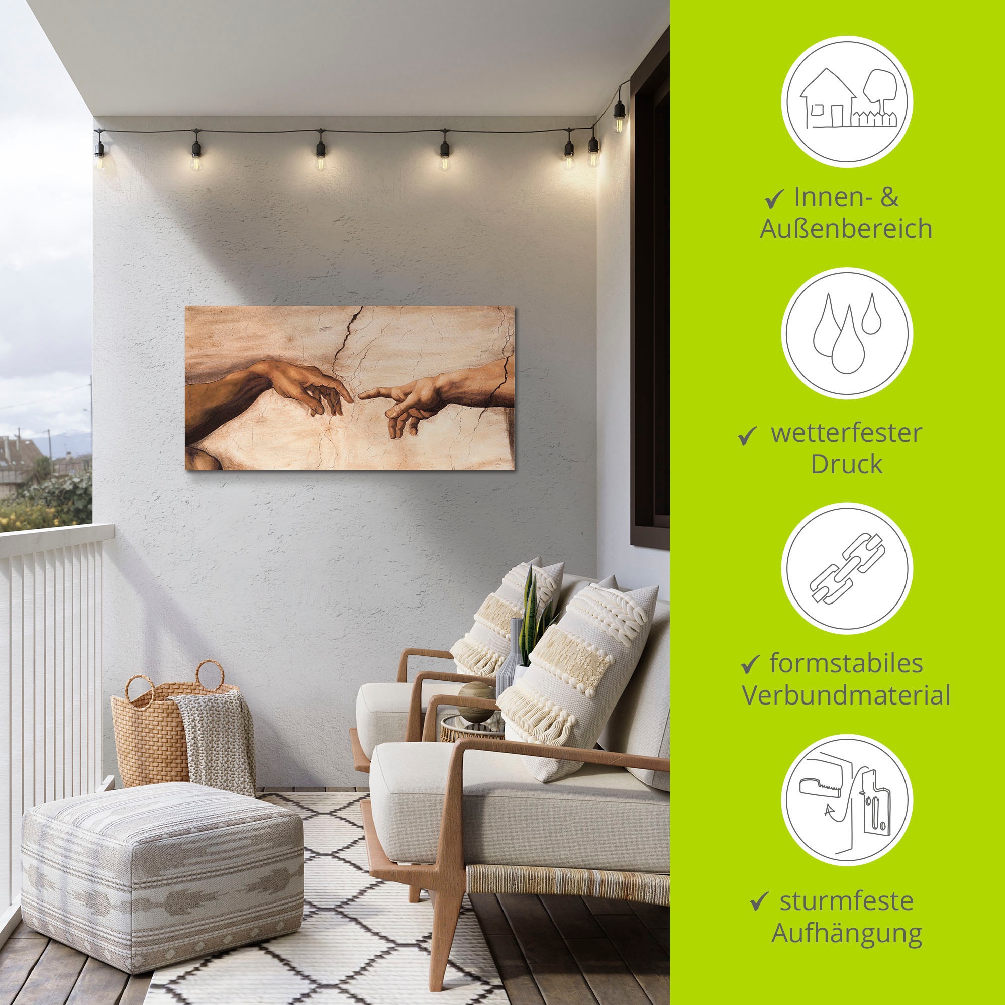 Artland Wandbild »Hände« Religion 1 Stk. tlg. als Alubild, Leinwandbild, Poster in verschied. Grössen