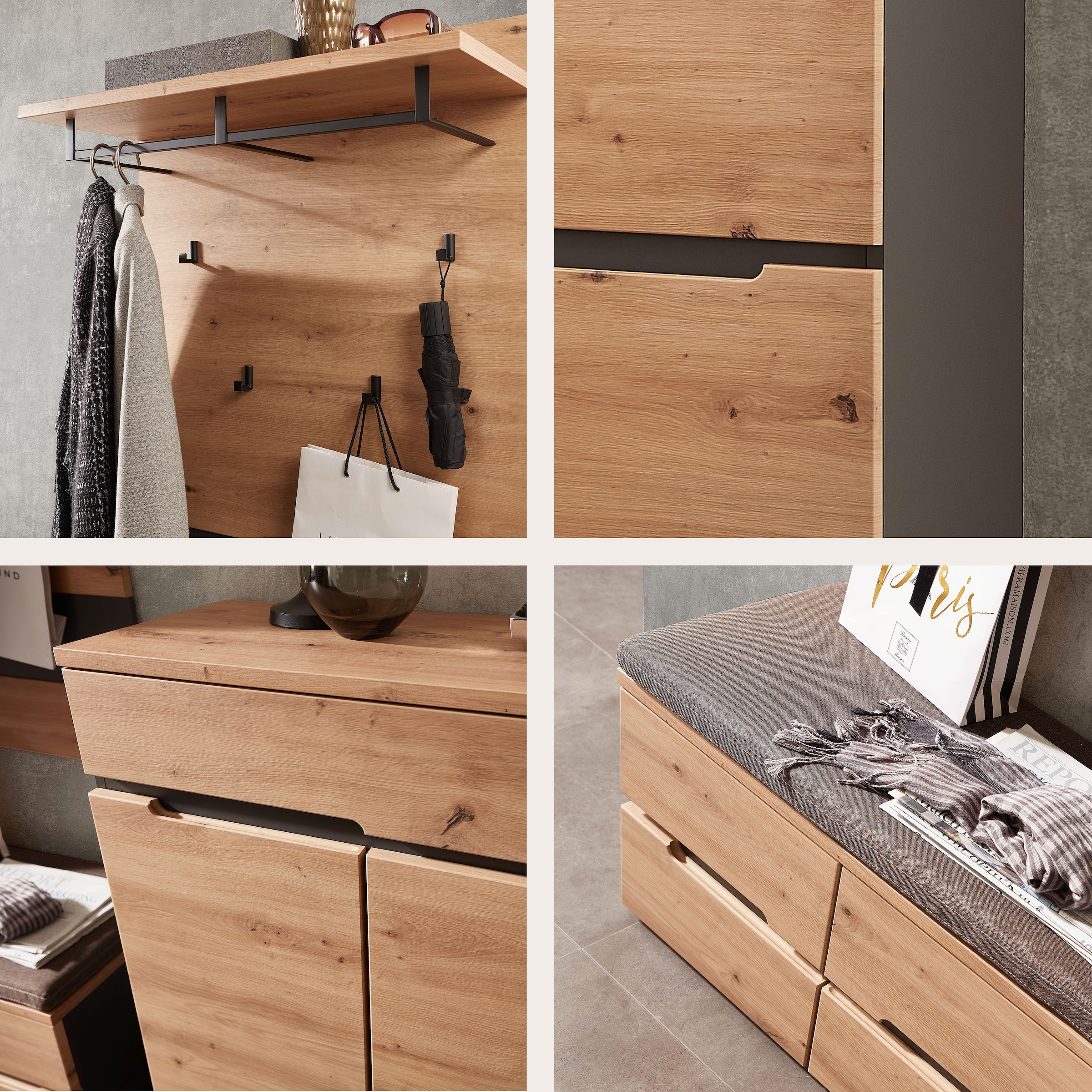 Innostyle Garderoben-Set »MEMPHIS« Komplett-Set, 5 Stk. tlg.