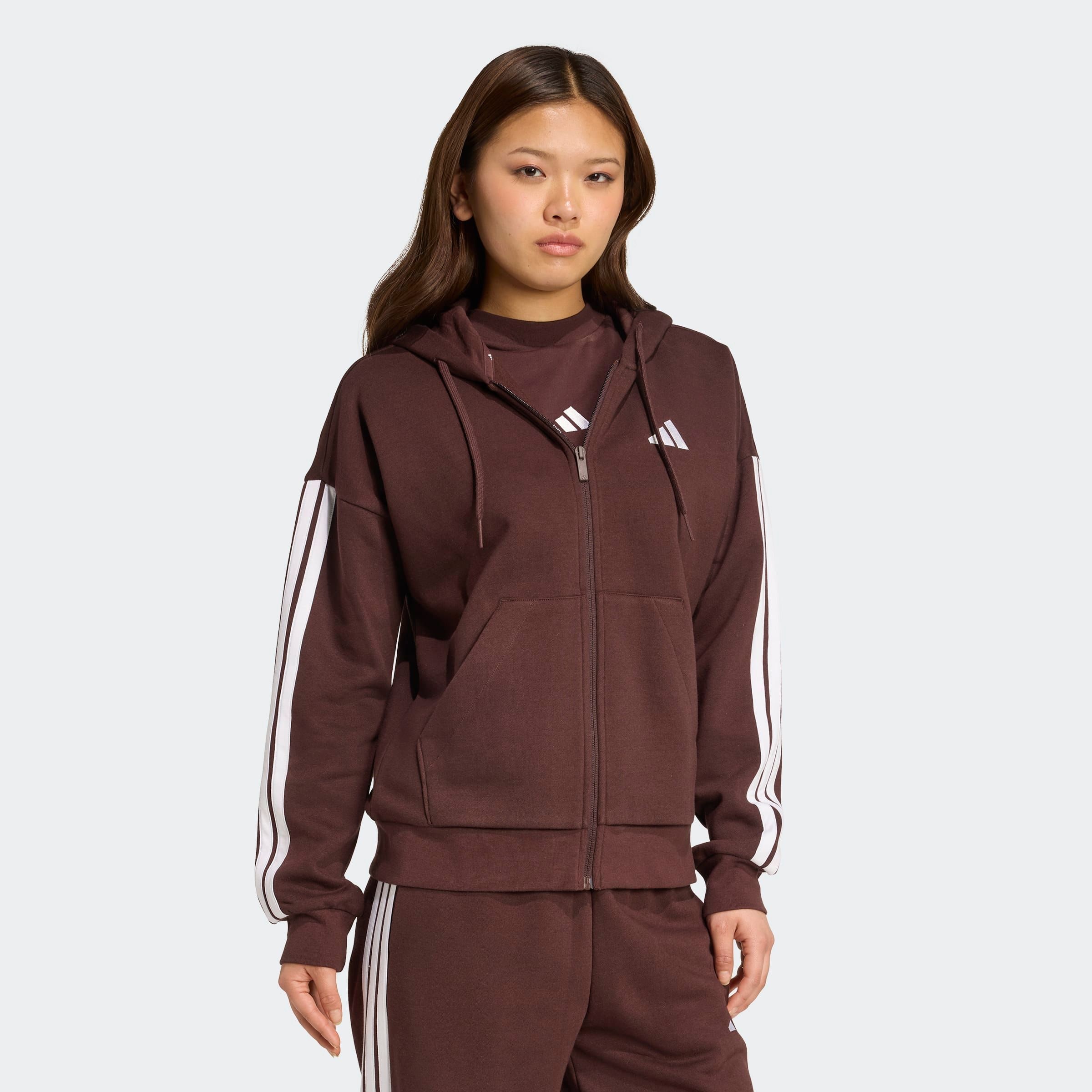 adidas Sportswear Sweat à capuche »ESSENTIALS 3-STREIFEN FULL-ZIP FLEECE«
