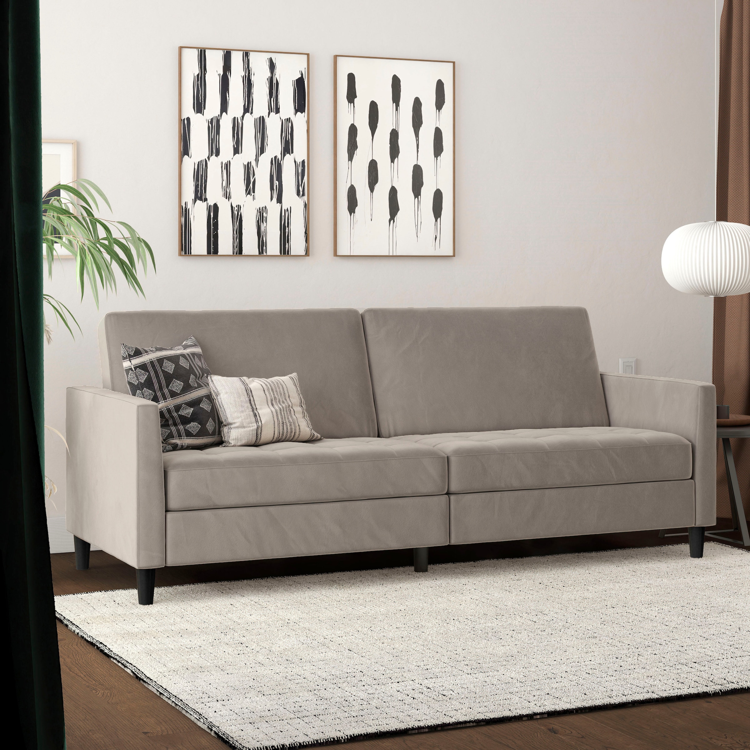Dorel Home 3-places »Presley« Sofa mit Bett-Funktion und verstellbarer Rückenlehne