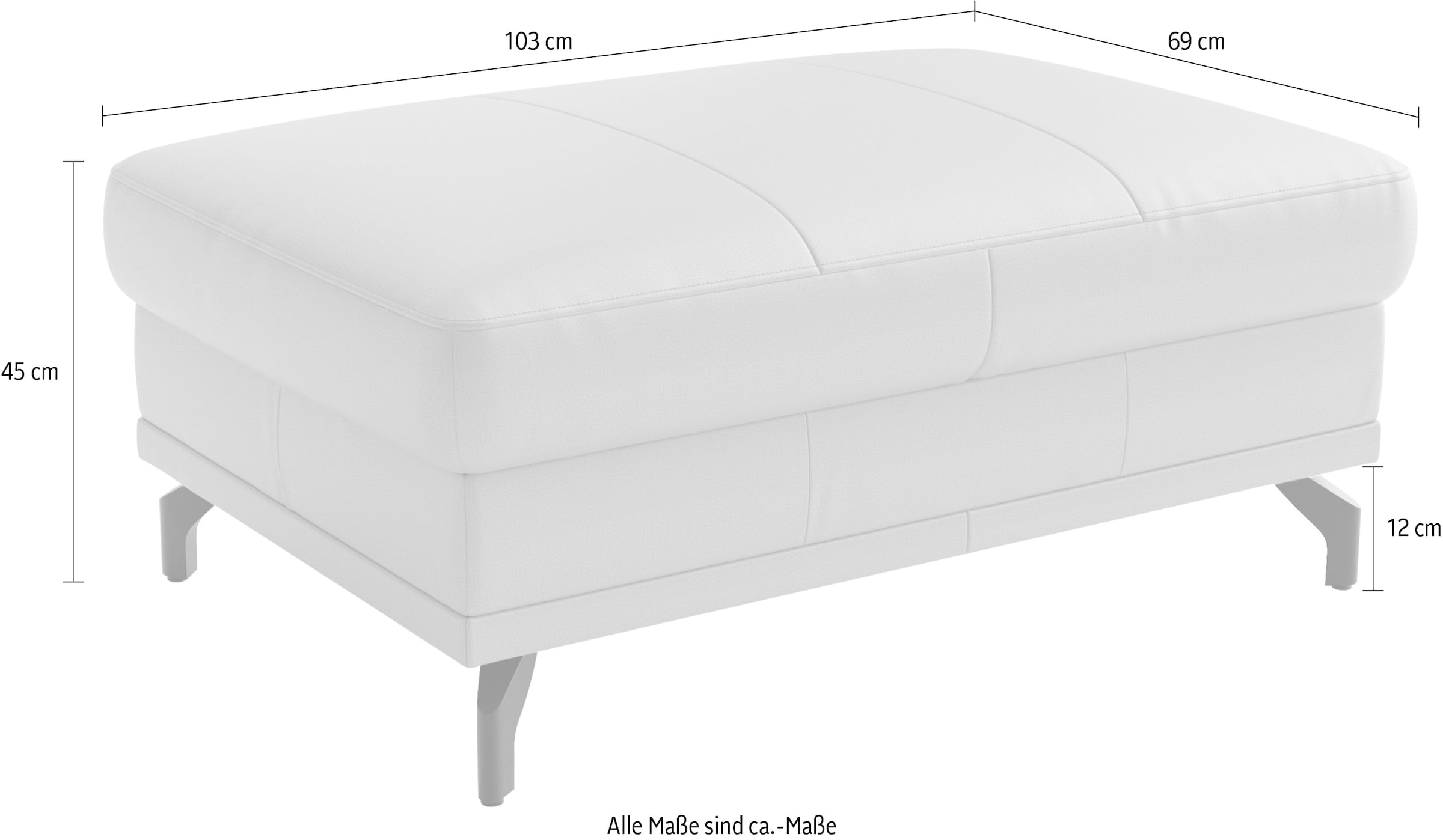 sit&more Tabouret rembourré »Chelsea« mit praktischen Stauraum