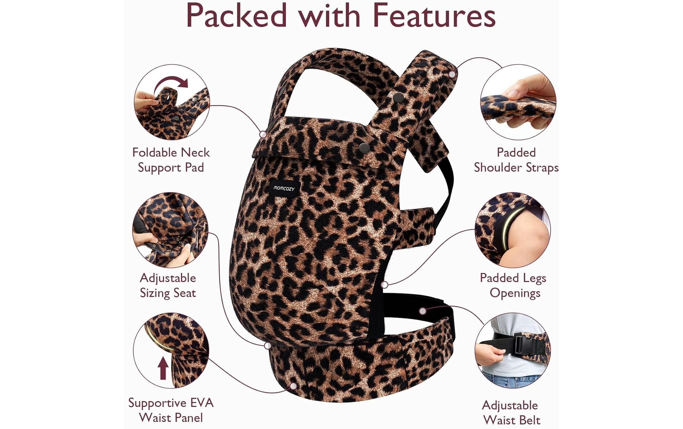 Momcozy Porte-bébé »Leopard« bis 20 kilos