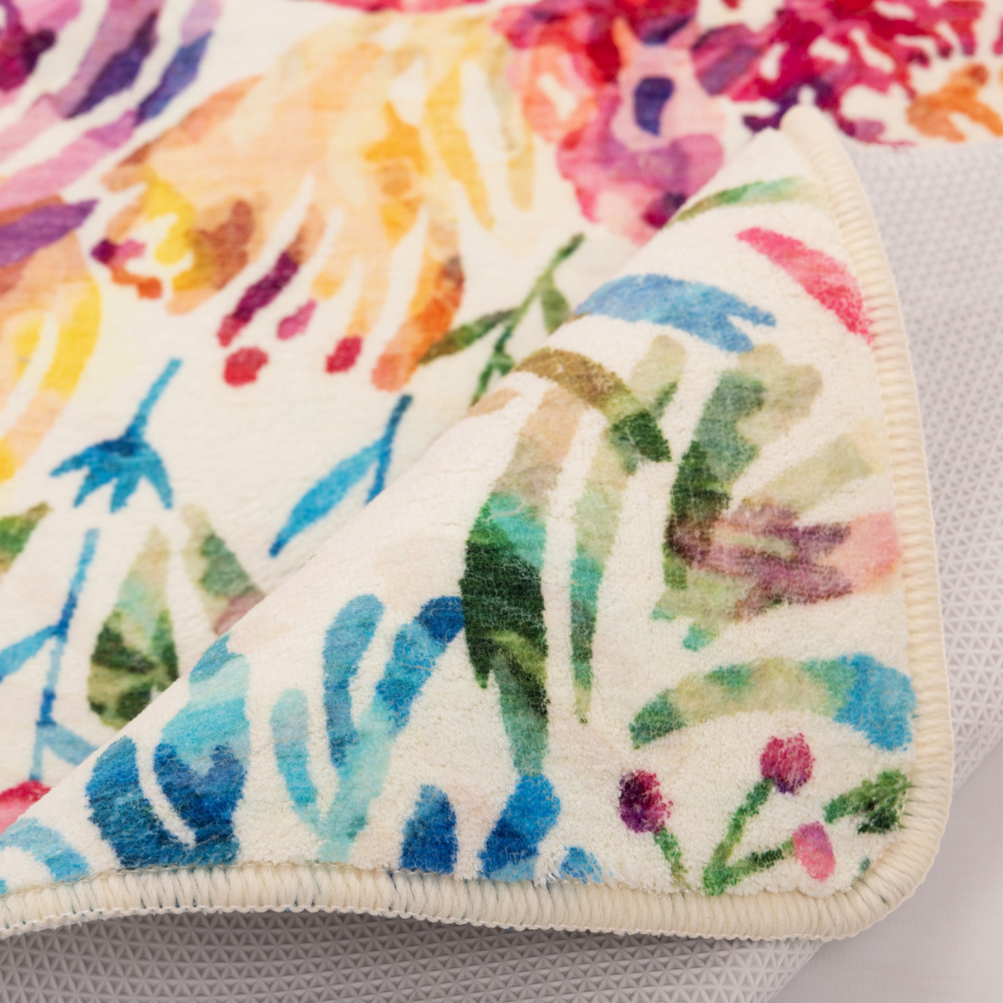 Gino Falcone Tapis de bain »Aquata GF-158, Badvorleger, Badezimmer Teppich« Höhe 5 mm Badteppich, bedruckt, Blumen Design, rechteckig