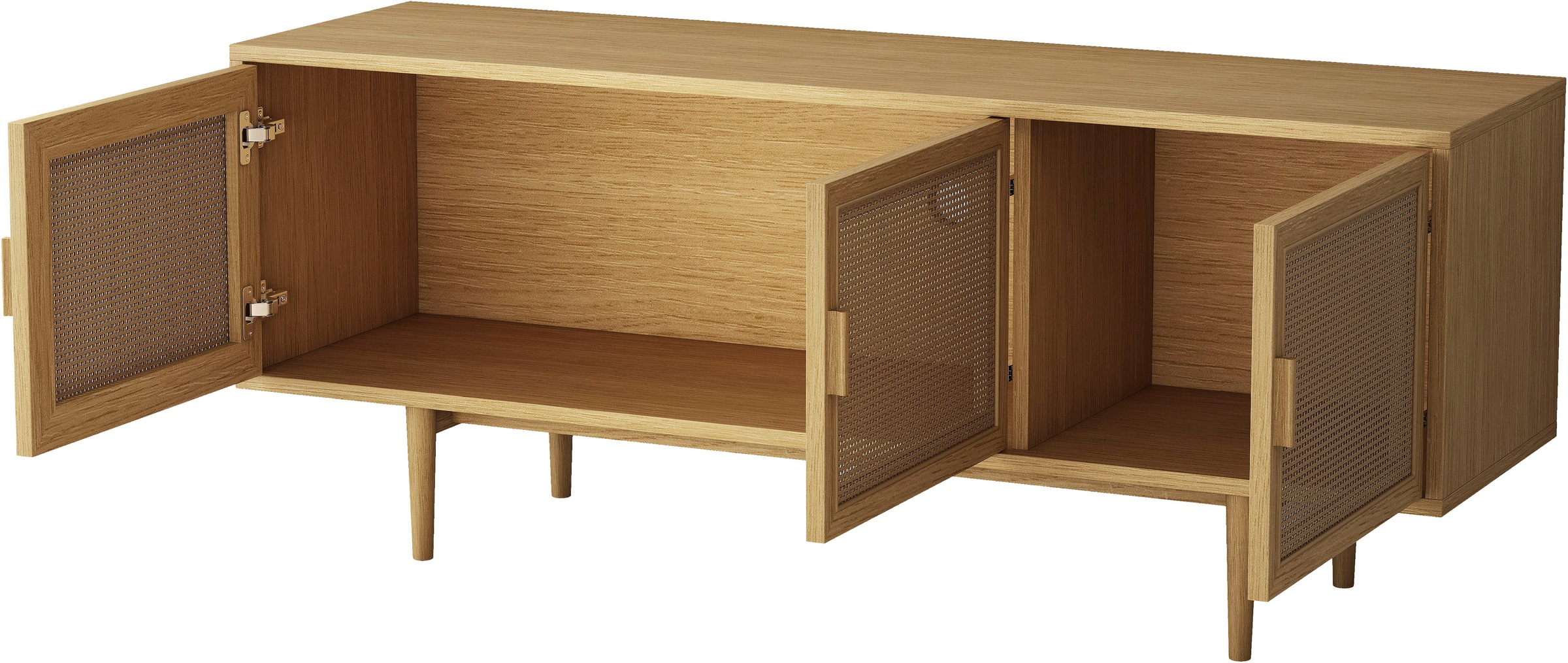 GOODproduct TV-Schrank »Lorelia« in moderner Rattan Optik, Lowboard