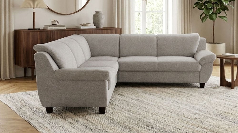 GOODproduct Canapé d'angle »Silkeborg« intemporel et confortable, accoudoirs confortables