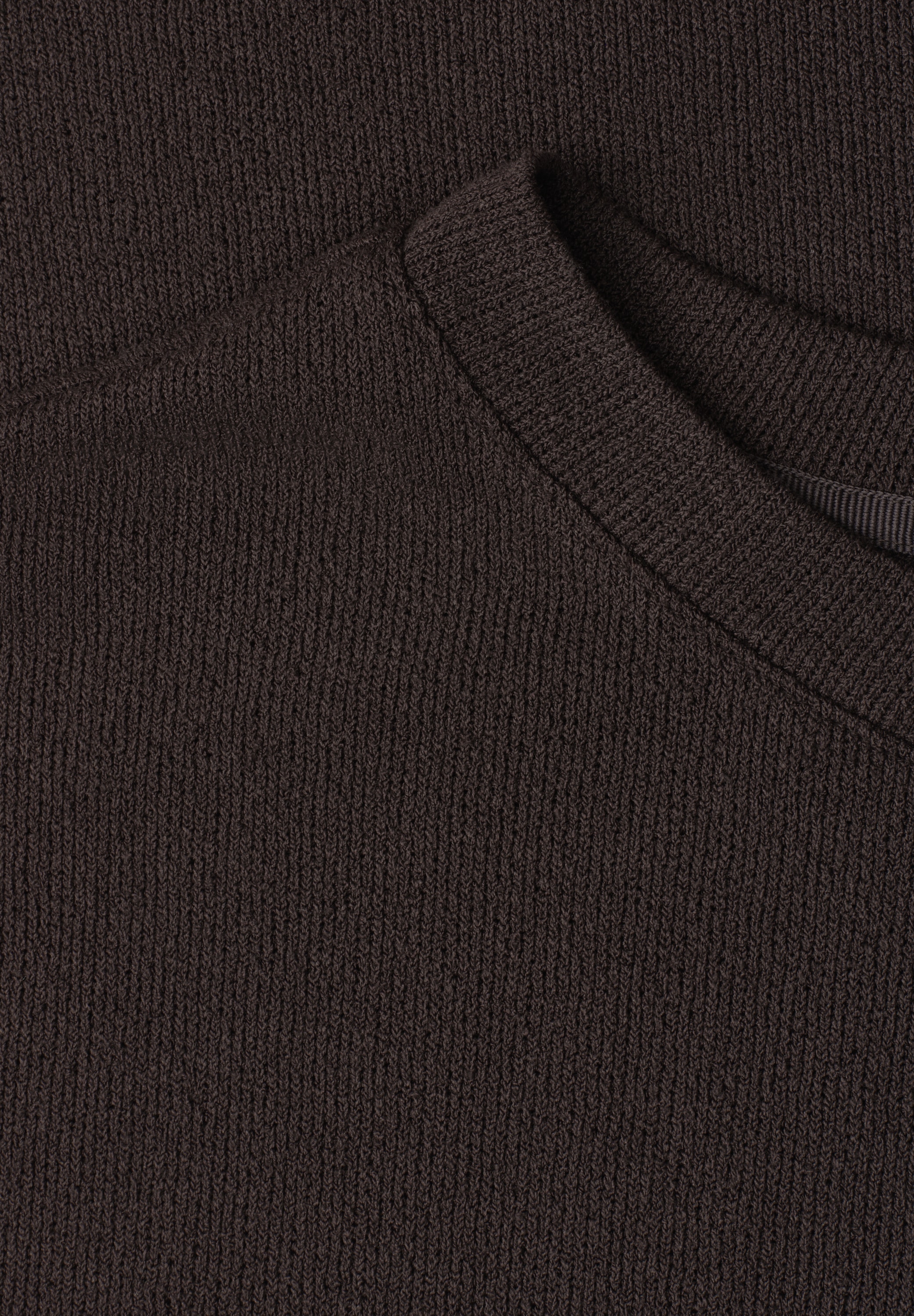STREET ONE Pull à manches 3/4 T-shirt à manches 3/4 aspect tricot