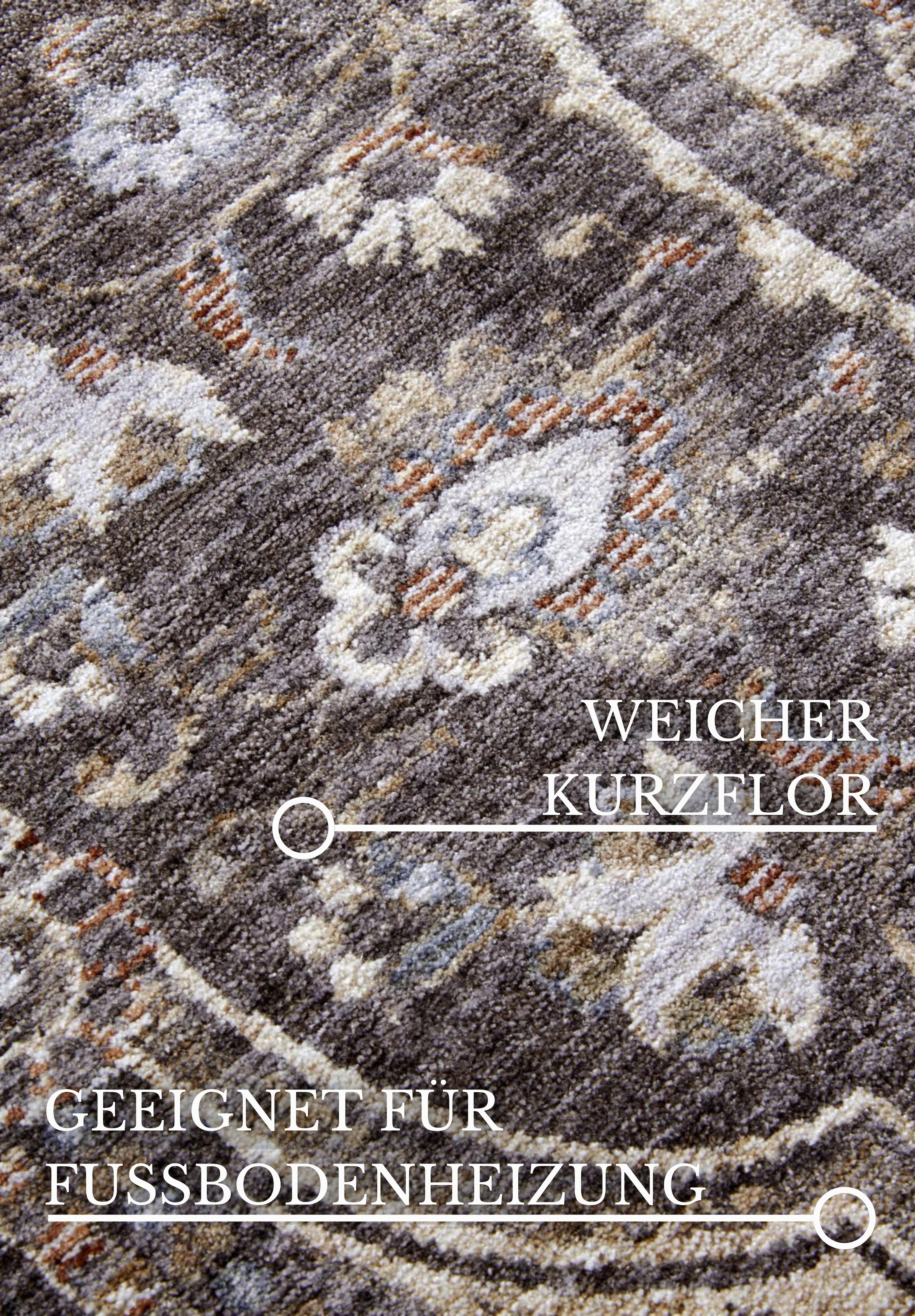 Villeroy & Boch Teppich »Renata« rechteckig 7 mm Höhe Läufer, Orientalisch, Fransen, Wohnzimmer, Schlafzimmer, Vintage