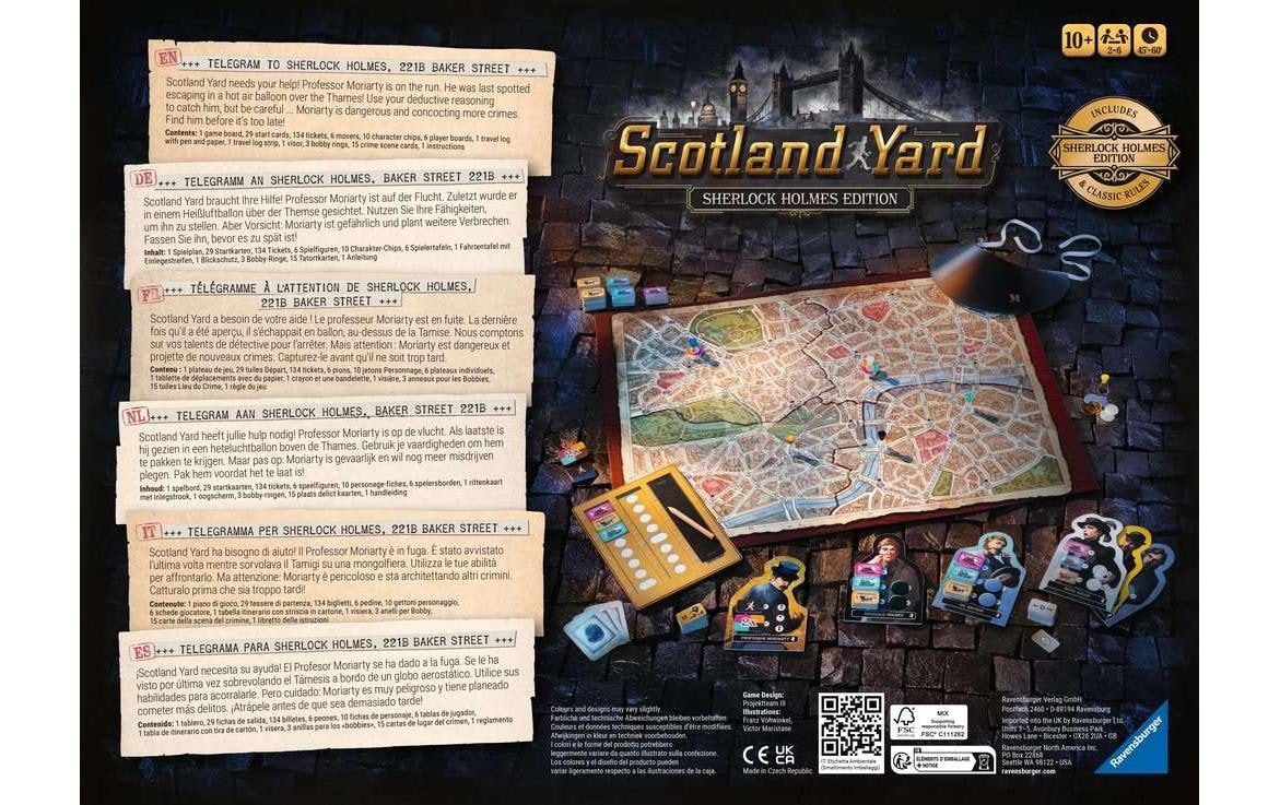 Ravensburger Spiel »Scotland Yard - als Sherlock Holmes Variante« Made in Europe