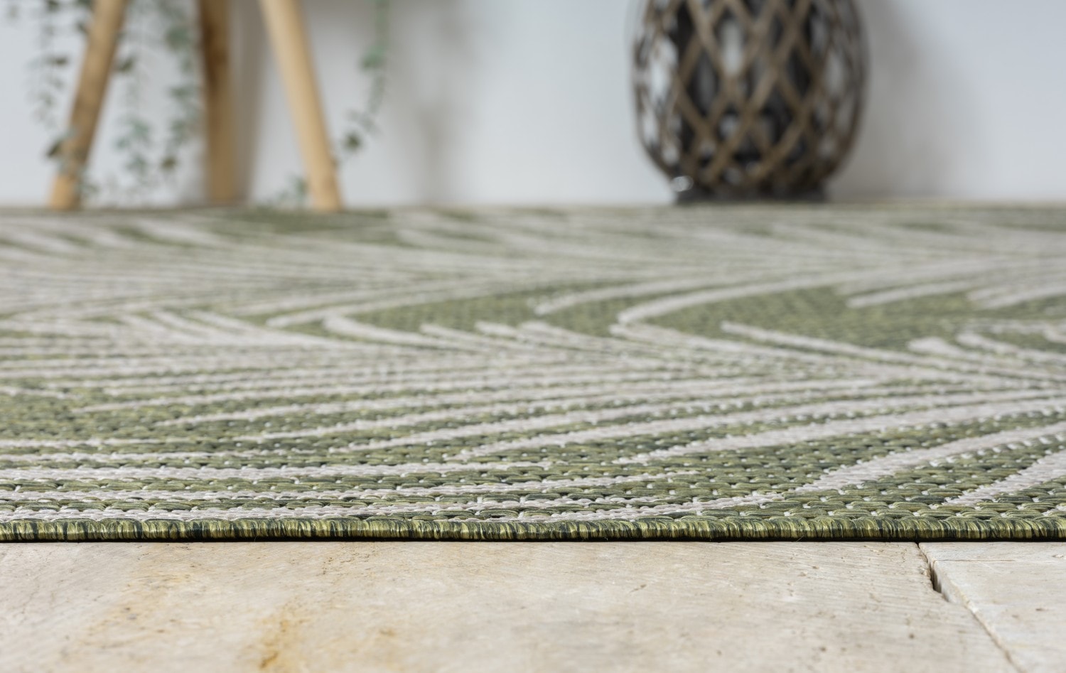 Myflair Möbel & Accessoires Teppich »Autumn« rechteckig 8 mm Höhe Wendeteppich, Blätter Motiv, Outdoor geeignet, Balkon, Terrasse