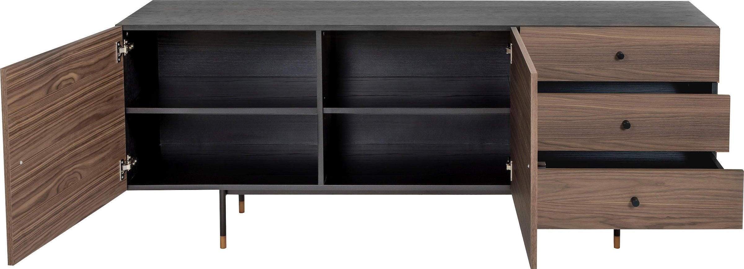 Woodman Sideboard »Jugend Kommode« mit Holzfurnier aus Eiche, Breite 180 cm, FSC®