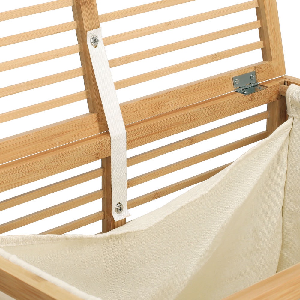 Zeller Present Panier à linge hochwertig aus Bambus