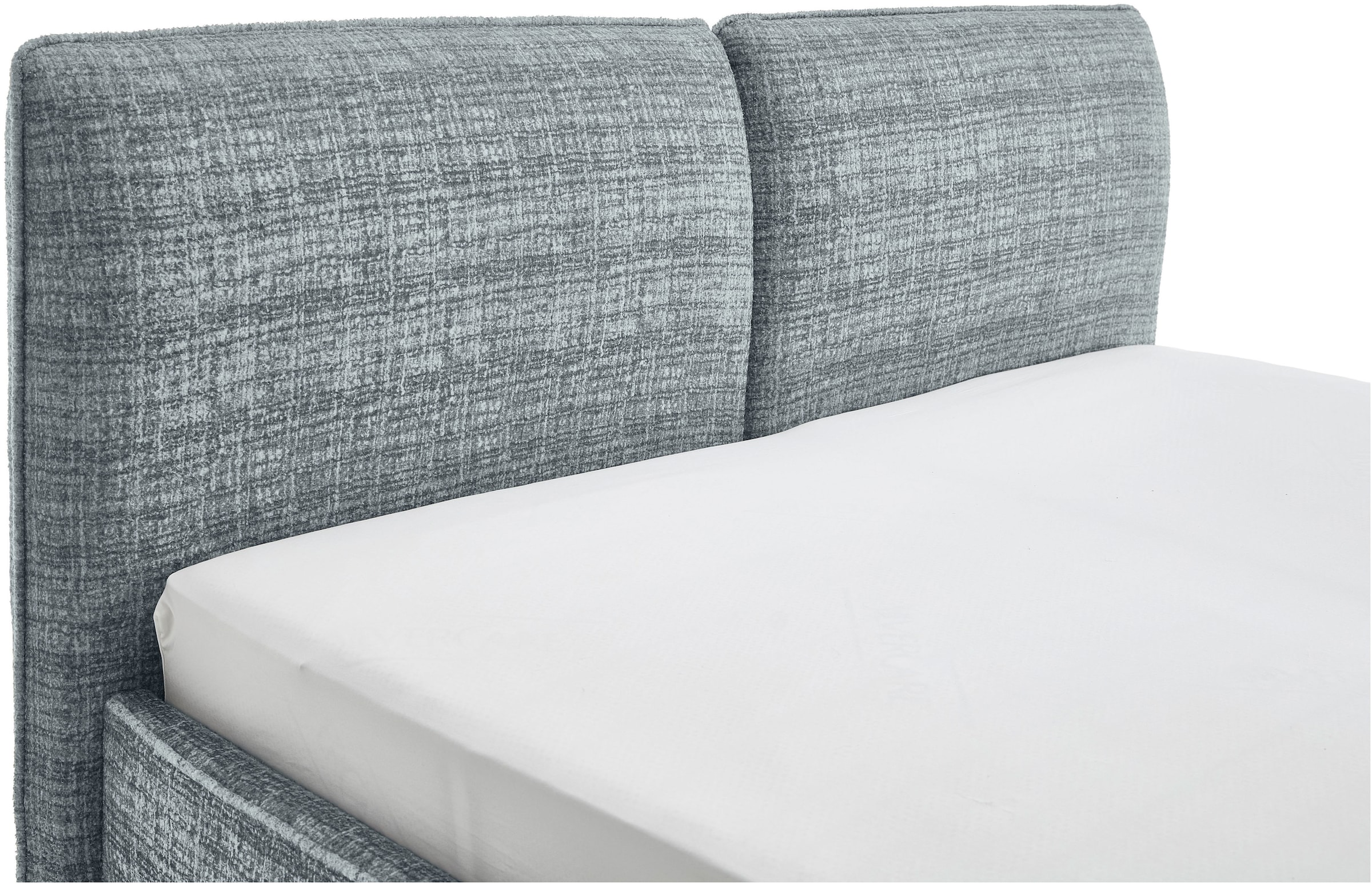 meise.möbel Lit rembourré »Infinity erhältlich in verschiedenen Farben und Breiten« mit schwarzen Metallfüssen