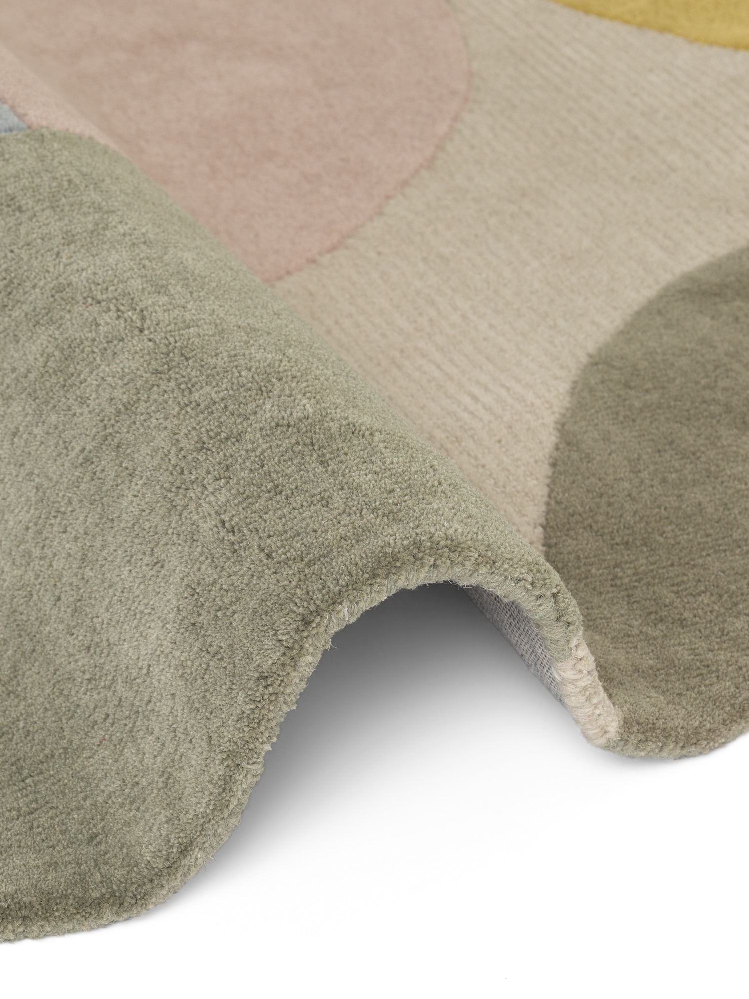 Ted Baker Wollteppich »Piccadilly« rund 17 mm Höhe Wolle, Naturteppich, Handgemacht, Wohnzimmer, Schlafzimmer, bunt