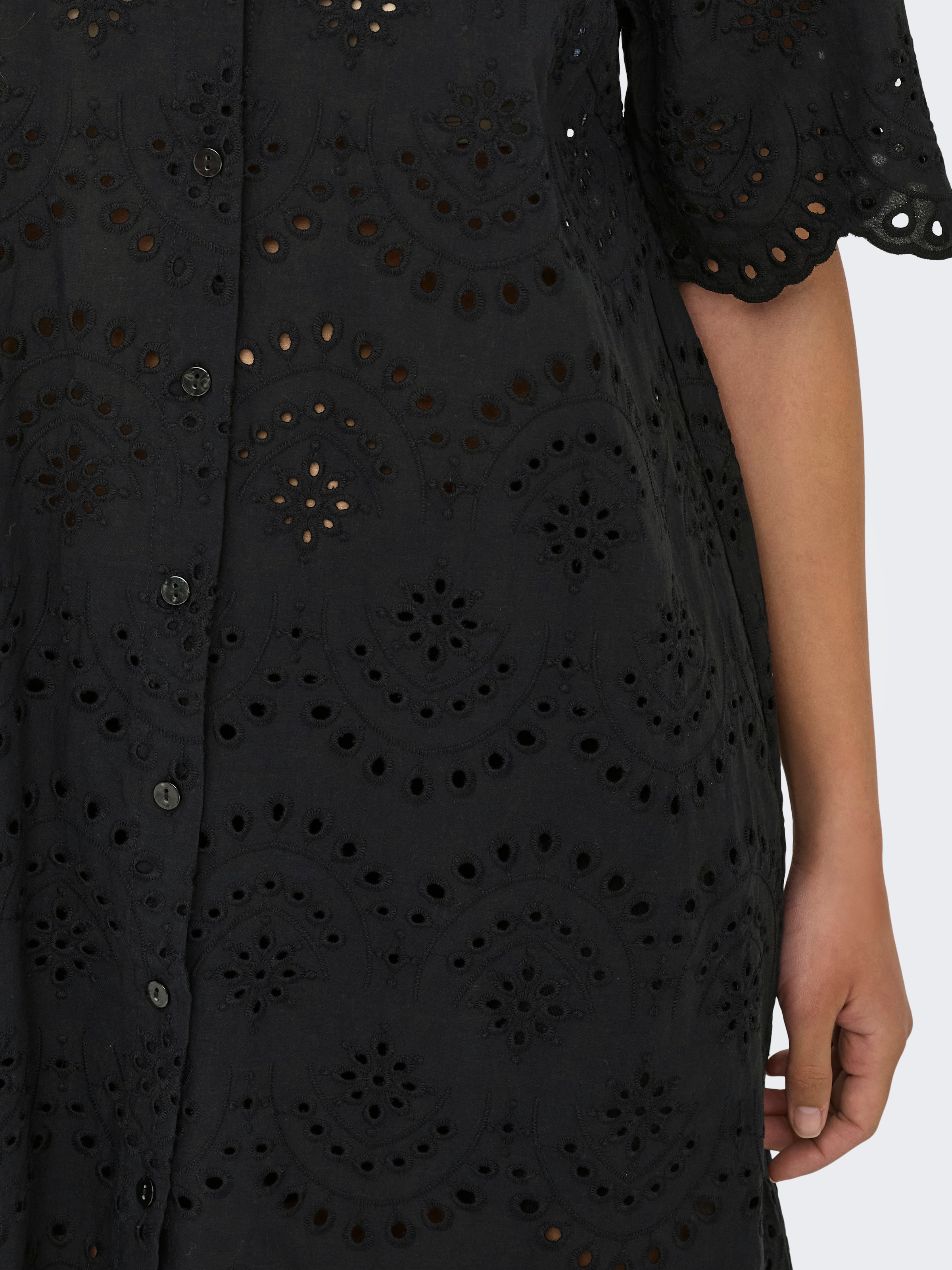ONLY Robe en dentelle »ONLVALAIS S/S DRESS WVN NOOS«