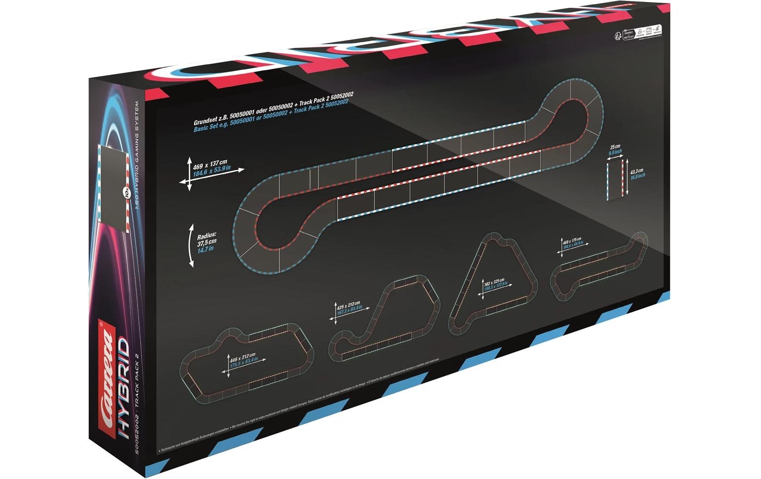 Carrera® Rail de chemin de fer jouet »Carrera Hybrid Track Pack 2 High Speed«
