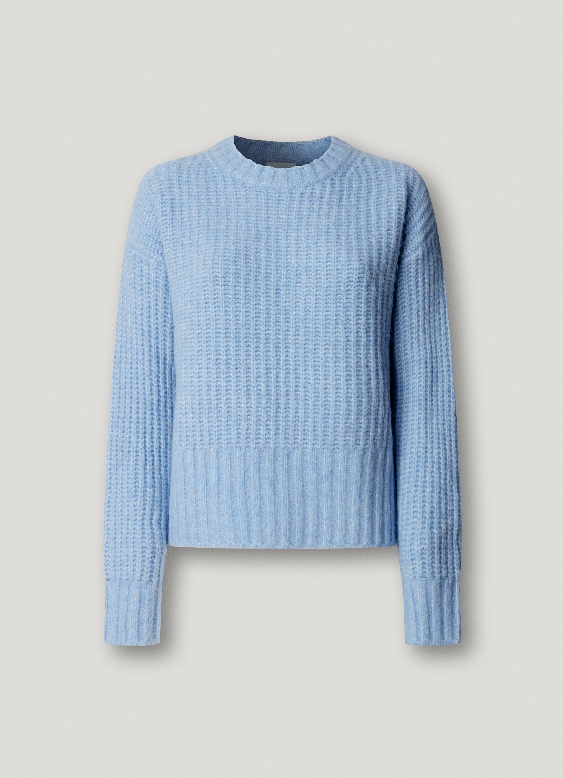 Pepe Jeans Pull en tricot »ASHLEY CREW« avec encolure ronde, mélange de matériaux