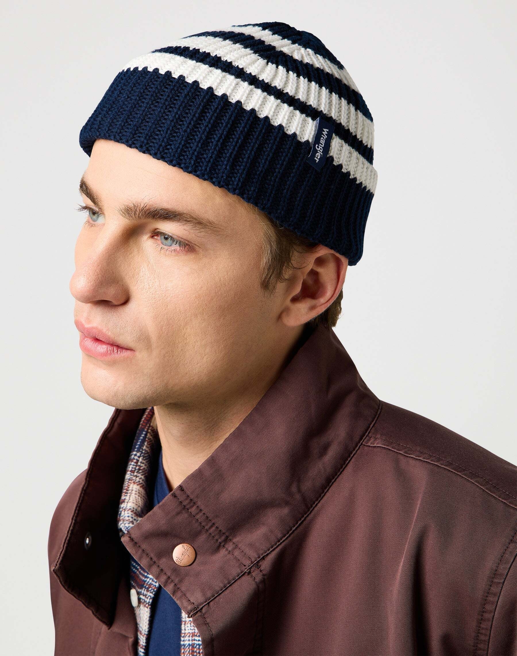 Wrangler Strickmütze »WRANGLER Mütze Striped Beanie«