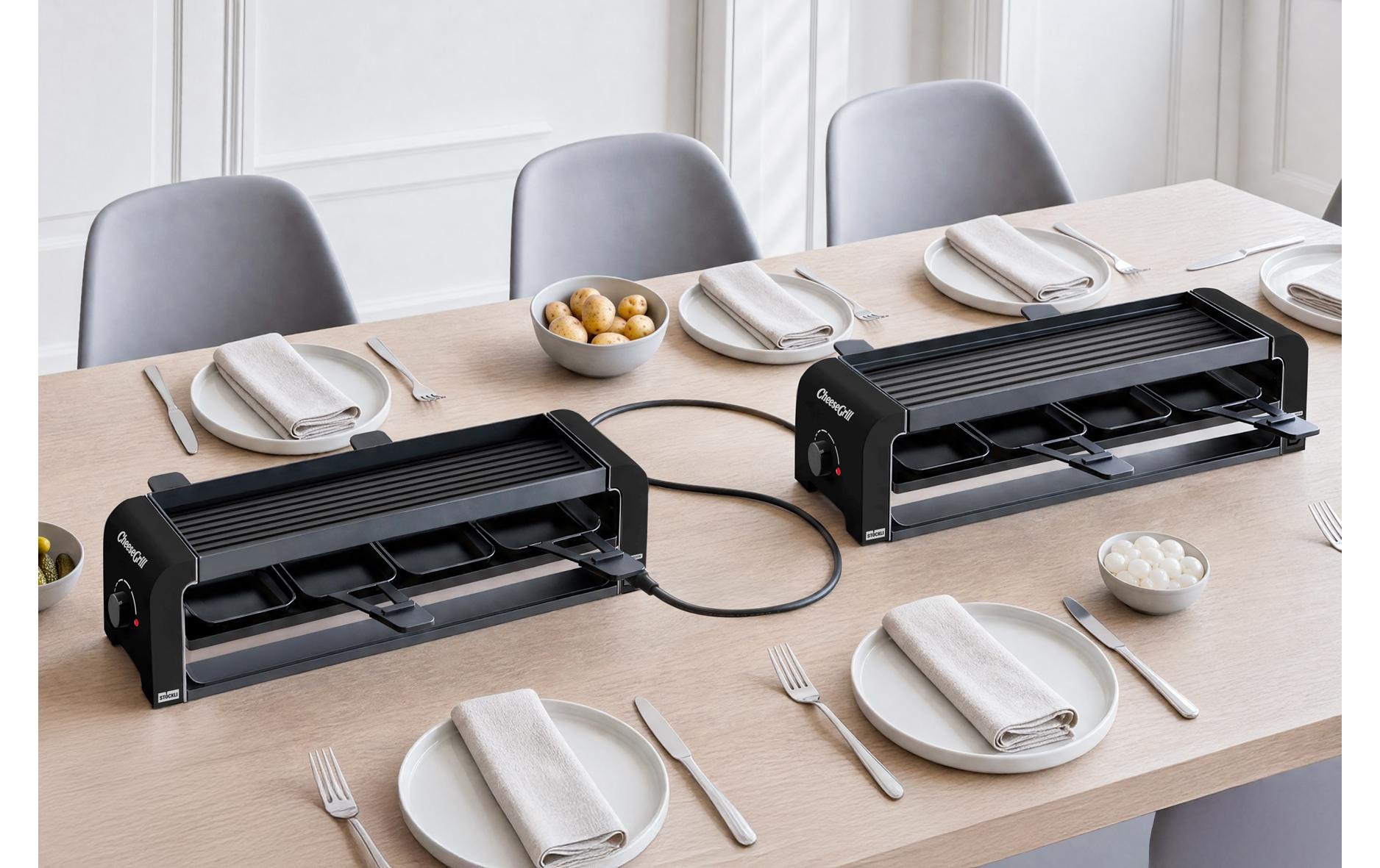Stöckli Raclette »Stöckli CheeseGrill 4 Connect 8 Personen«