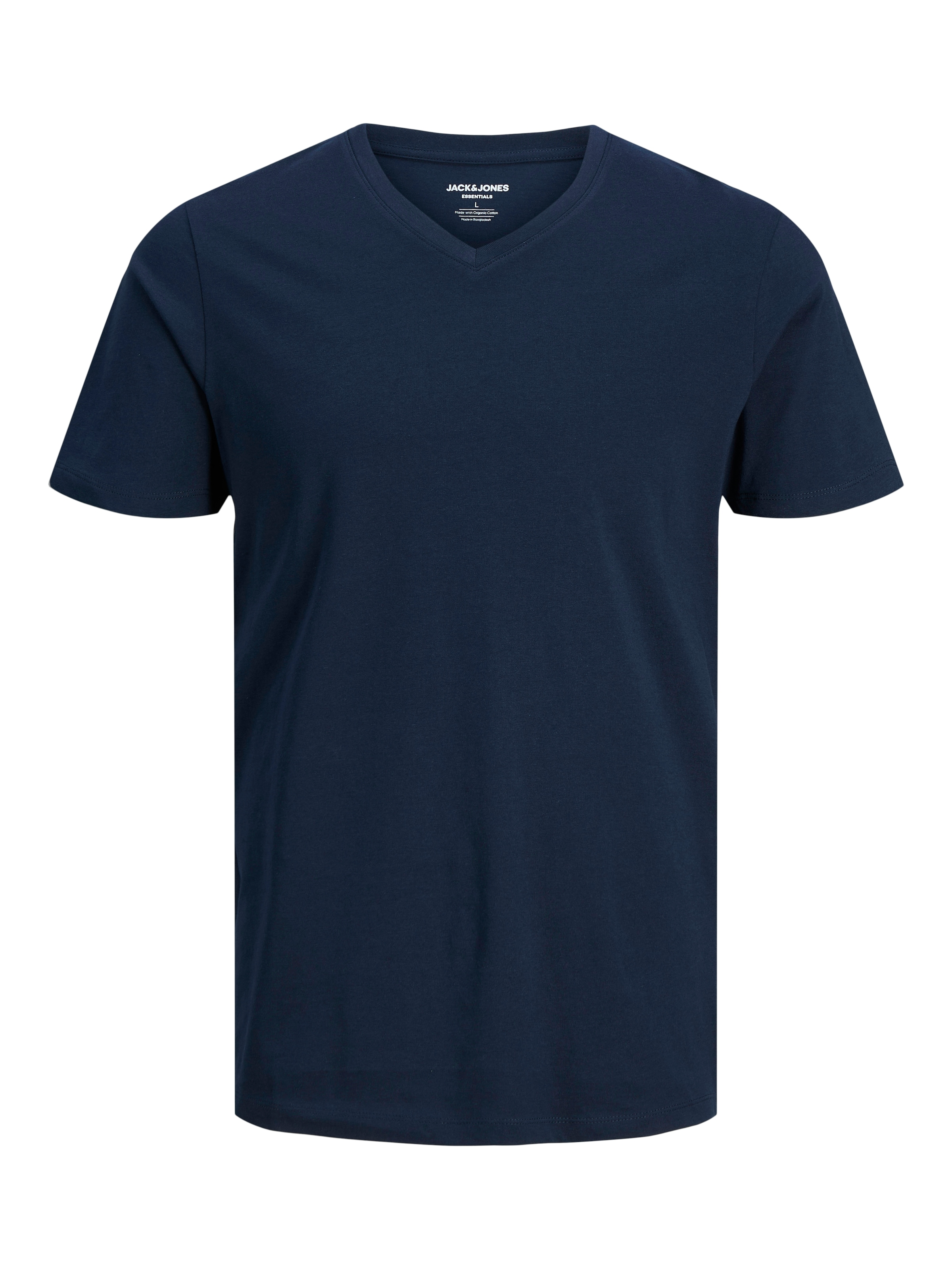 Jack & Jones T-shirt en V »JJEORGANIC BASIC TEE SS V-NECK 3PK MP« Packung, 3 pièces