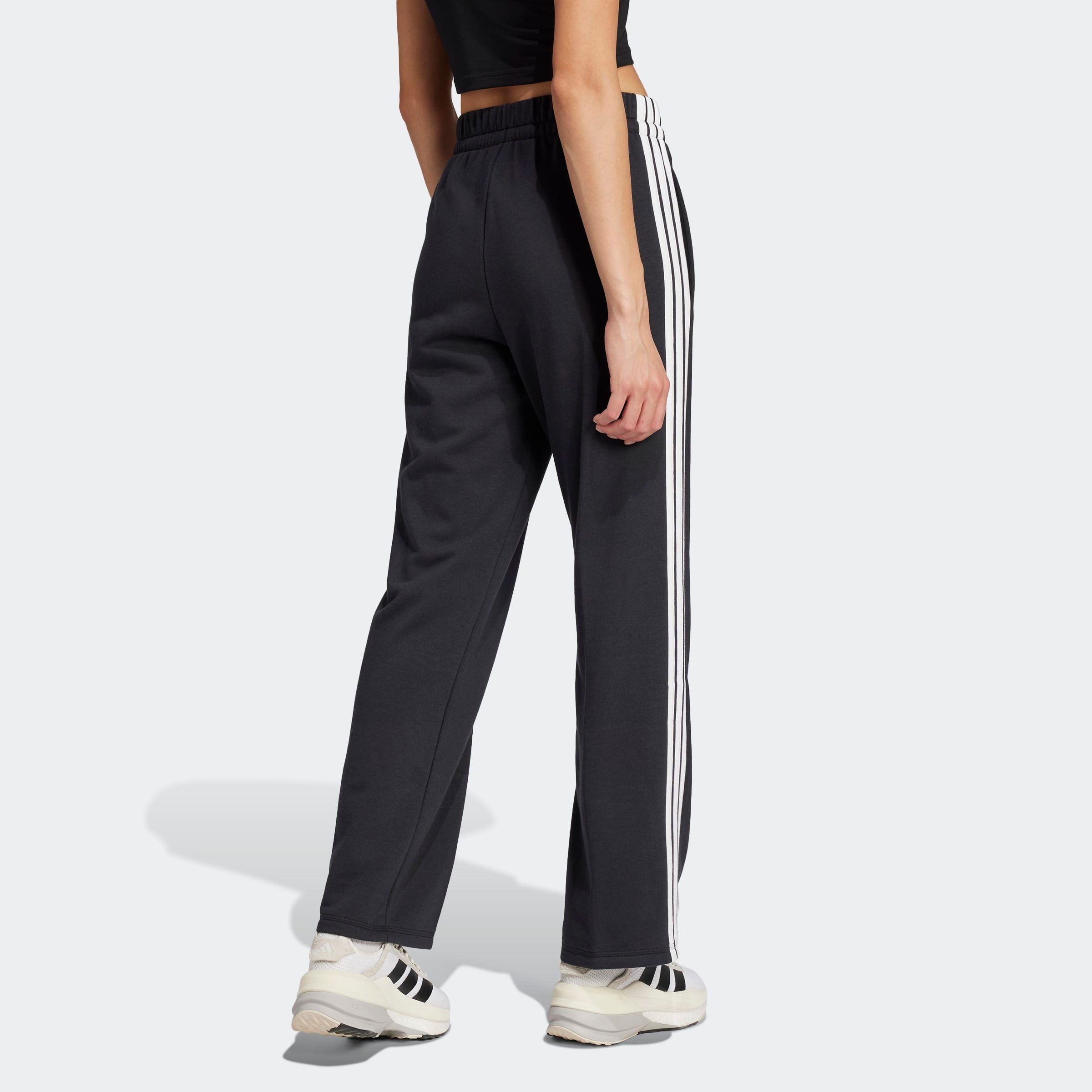adidas Sportswear Sporthose »ESSENTIALS 3-STREIFEN OPEN HEM FRENCH TERRY«  Reguläre Passform, aus weichem French Terry