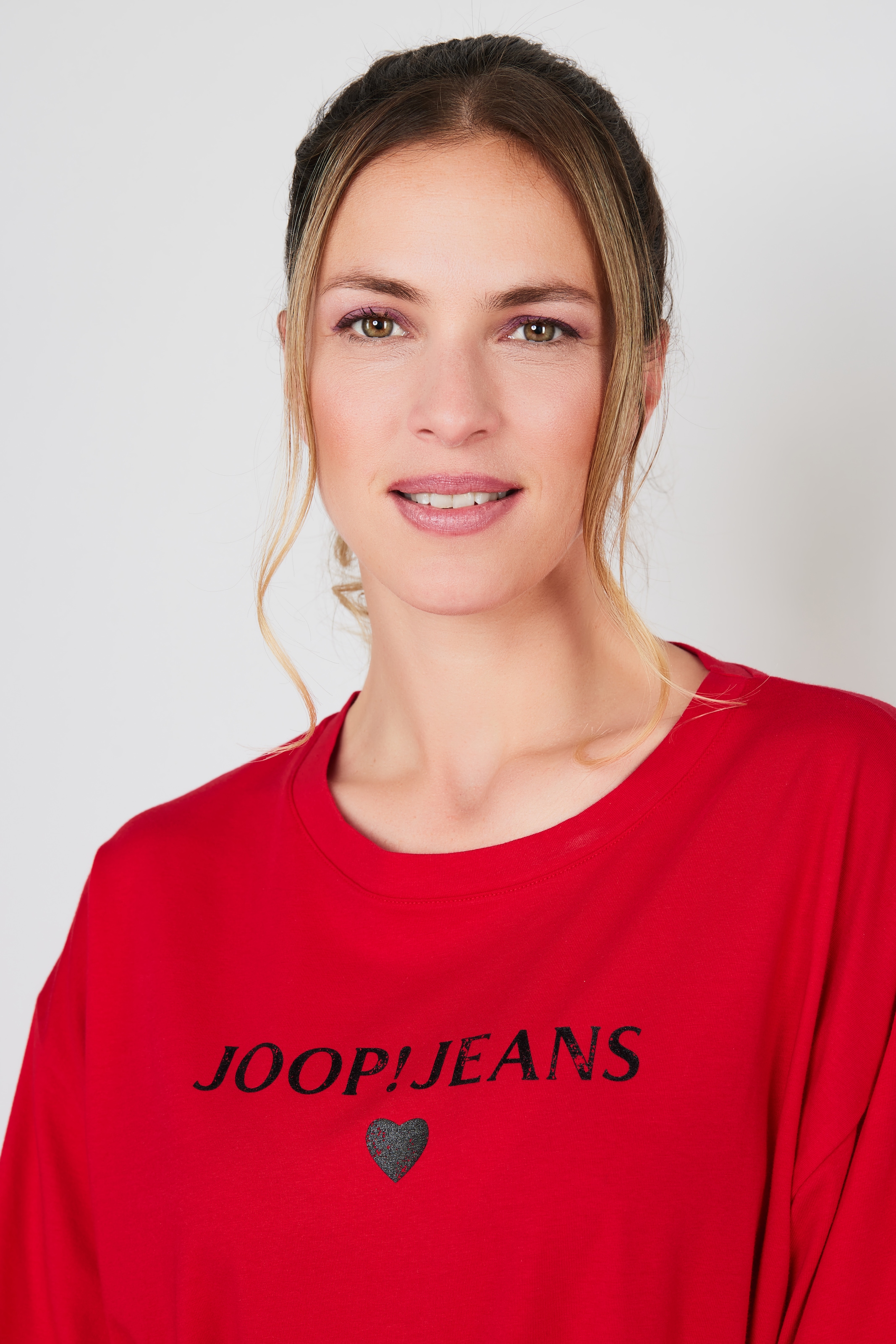 JOOP! Jeans T-Shirt »After Dark (JOOP! Jeans)« Logo-Schriftzug vorn, Kurzarm, Rundhalsausschnitt