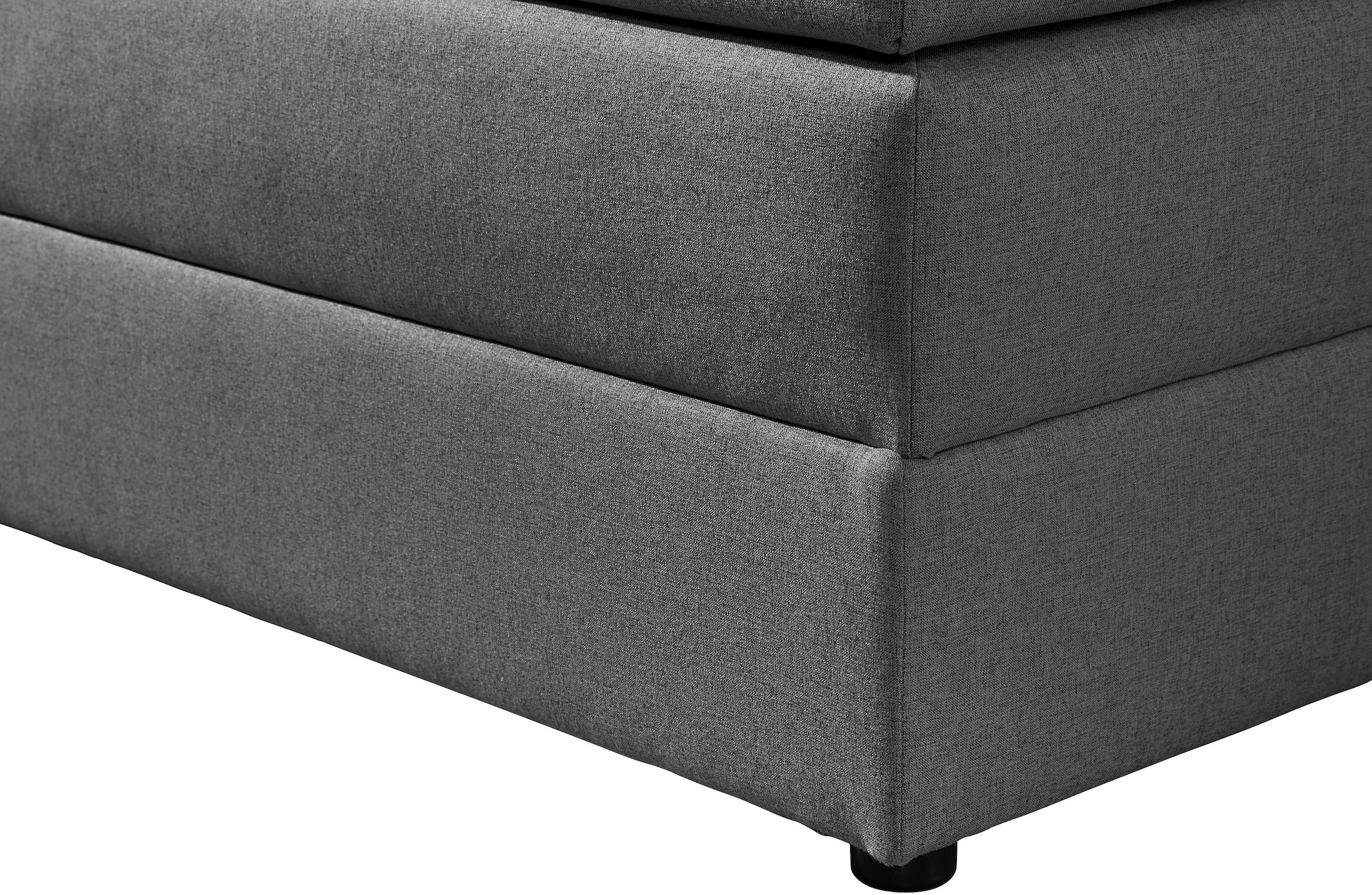 Home affaire Boxspringbett »Ethan« inkl. Topper und geräumigen Bettkasten erhältlich in H2, H3 und H4