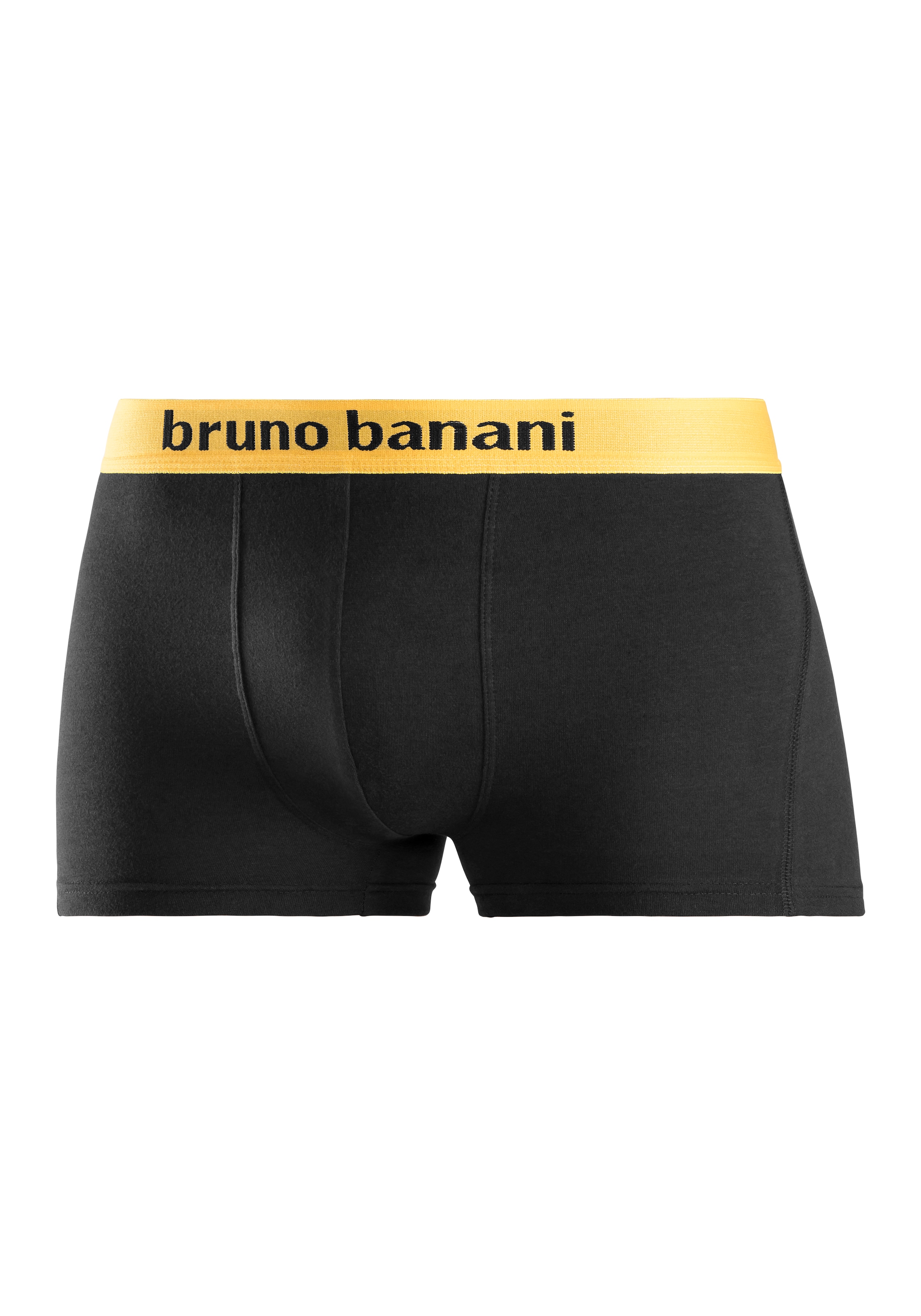 Bruno Banani Boxer »Boxershorts für Herren«, 4 cuis mit farbigen Marken-Schriftzug am Bündchen