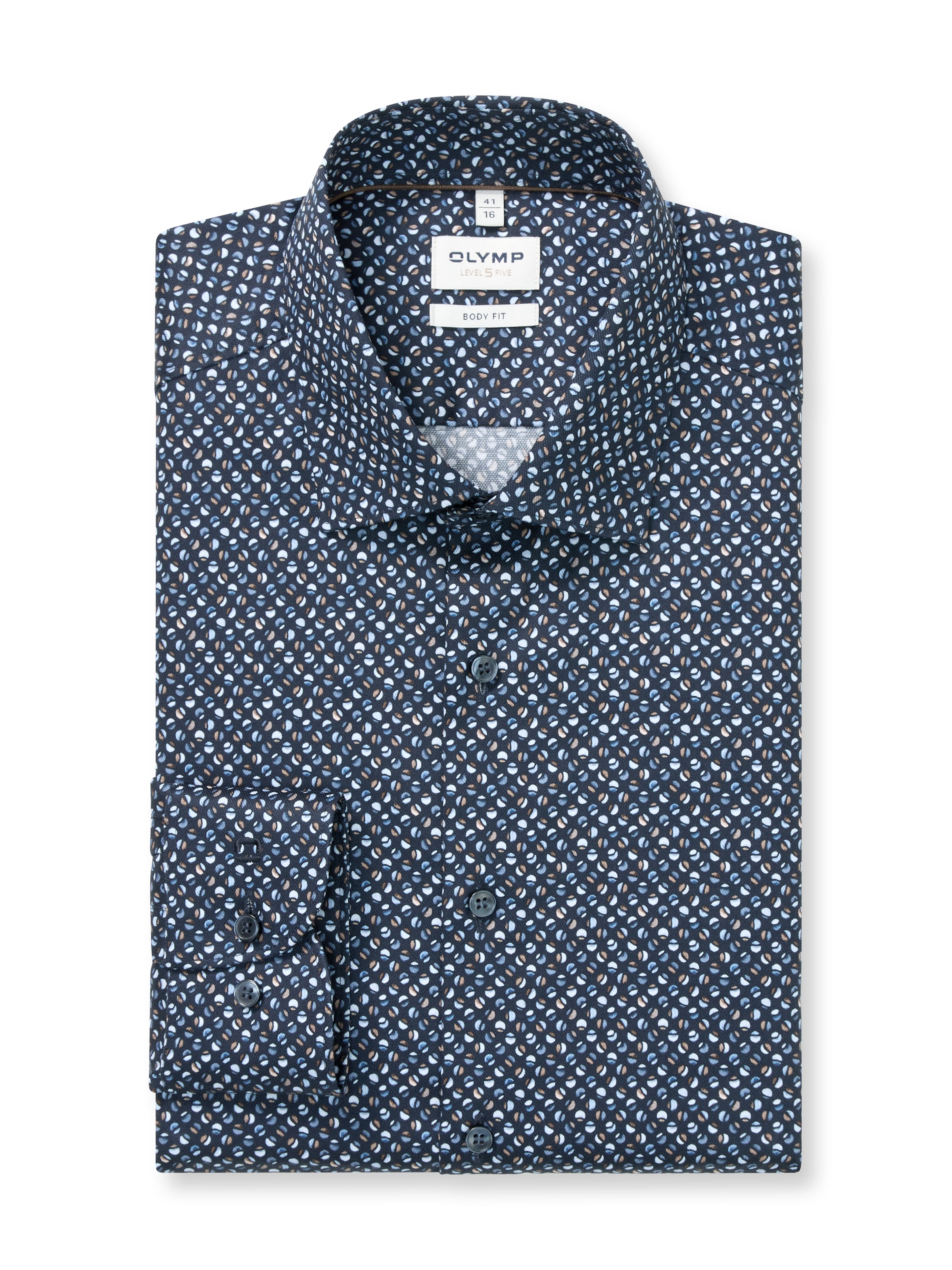 OLYMP Chemise à manches longues »Level Five« Businesshemd, body fit, Kentkragen, extra langer Arm