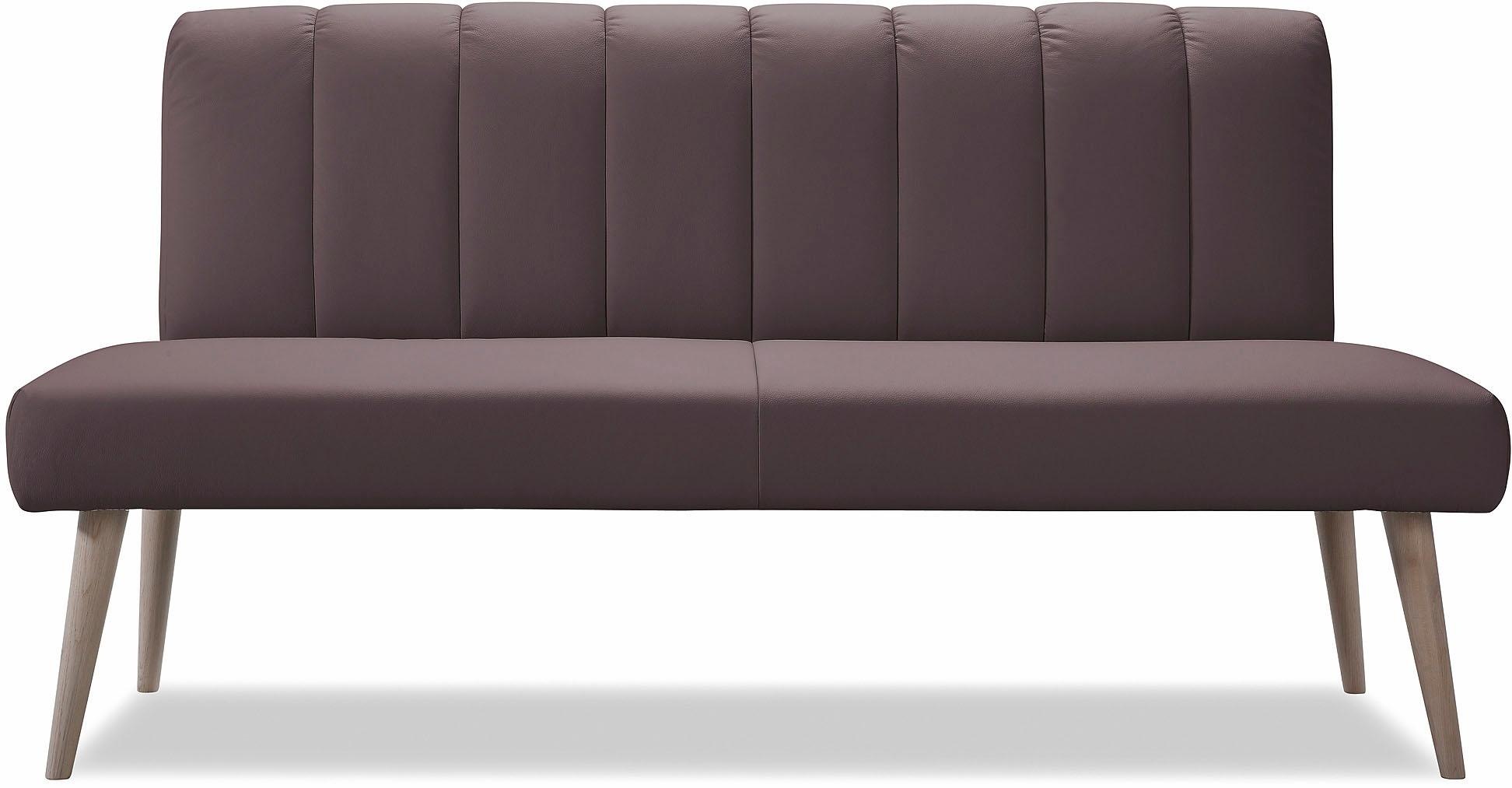 exxpo - sofa fashion Banc »Costa, moderne Rückensteppung, bequem und elegant, hoher Holzfuss« hochwertige Detailverarbeitung, Frei im Raum stellbar