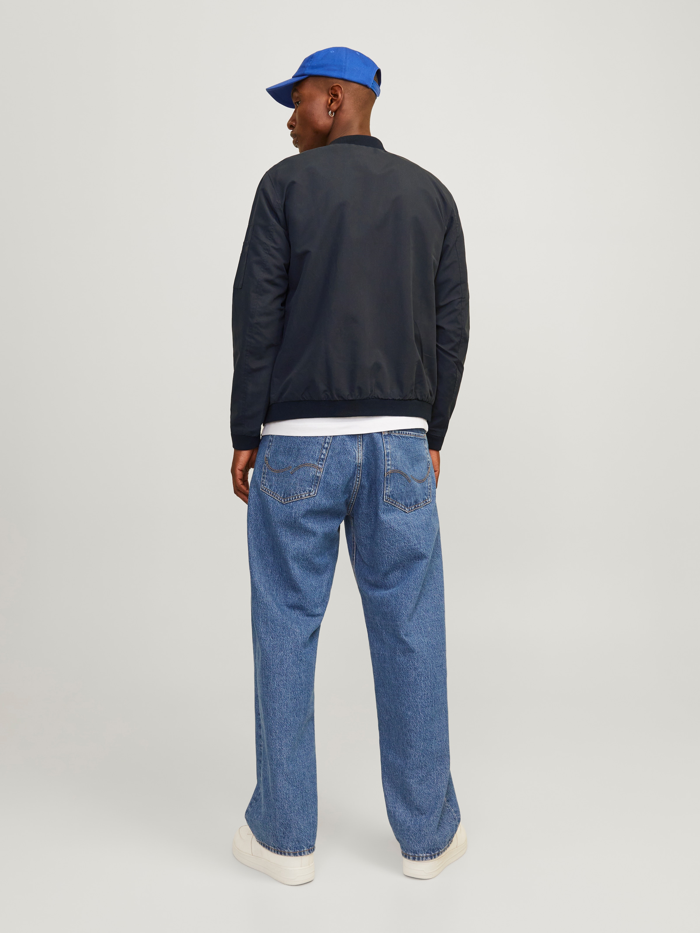 Jack & Jones Blouson »JJERUSH mit Stehkragen und Reissverschlusstaschen« ohne Kapuze unifarben, modisch, regular fit, Polyester