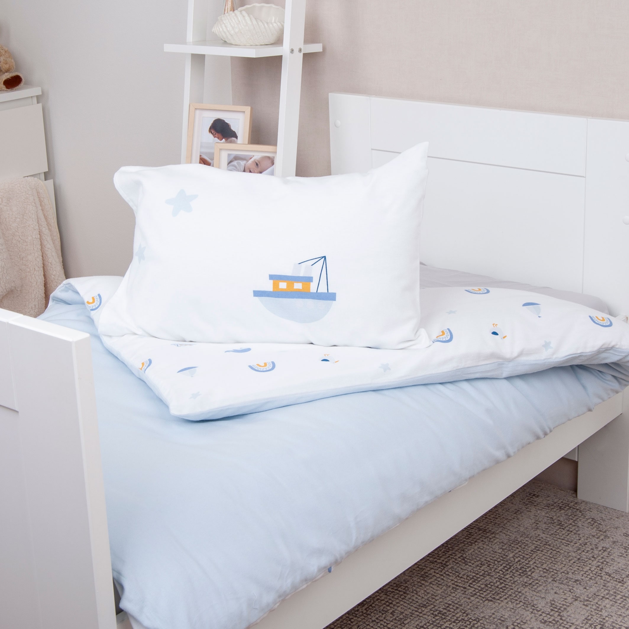 Baby Best Linge de lit pour bébé »Baby Best Little Ocean« 2 cuis linge de lit en flanelle
