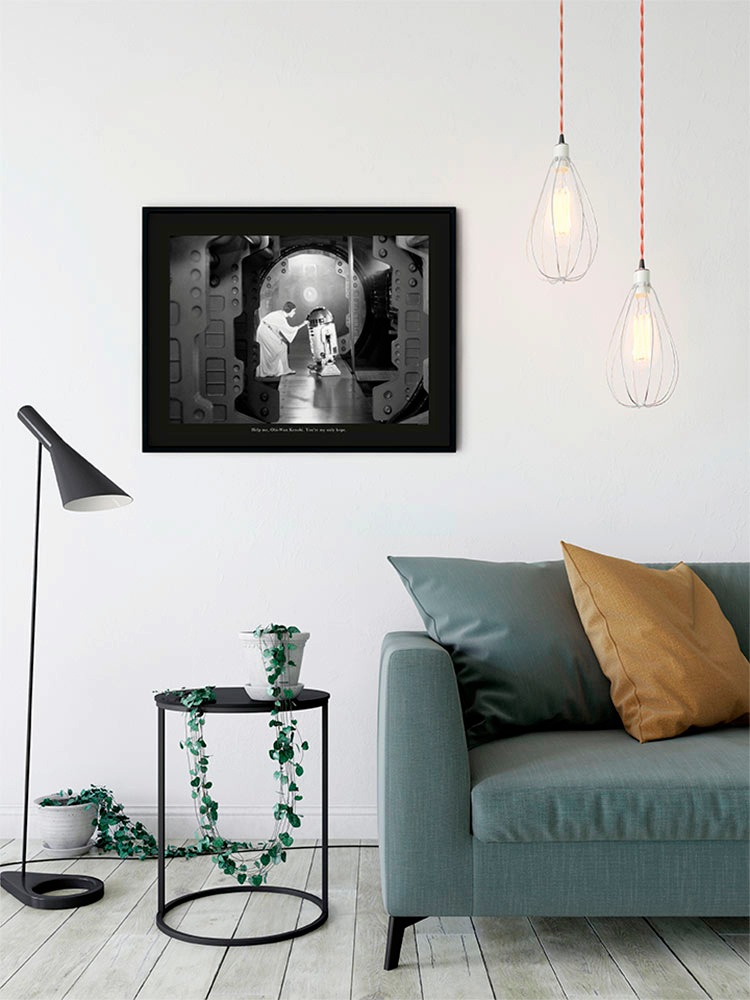 Komar Image »Star Wars Classic Leia R2D2 Quote« 1 cuis tlg. Wandbild zur Dekoration im Kinderzimmer - ohne Rahmen