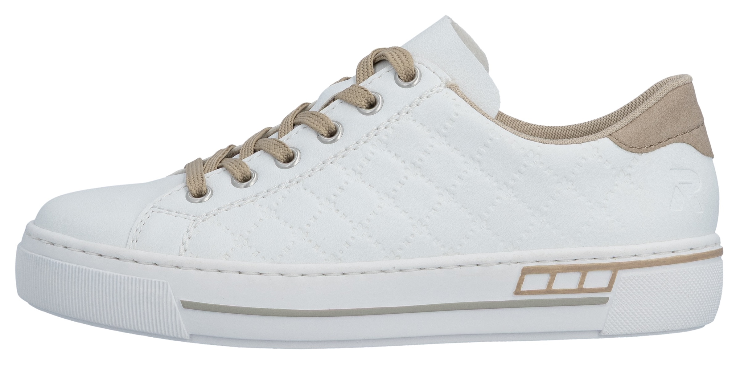 Rieker Baskets à plateforme  harmonischen Kontrastdetails, Freizeitschuh, Halbschuh, Schnürschuh