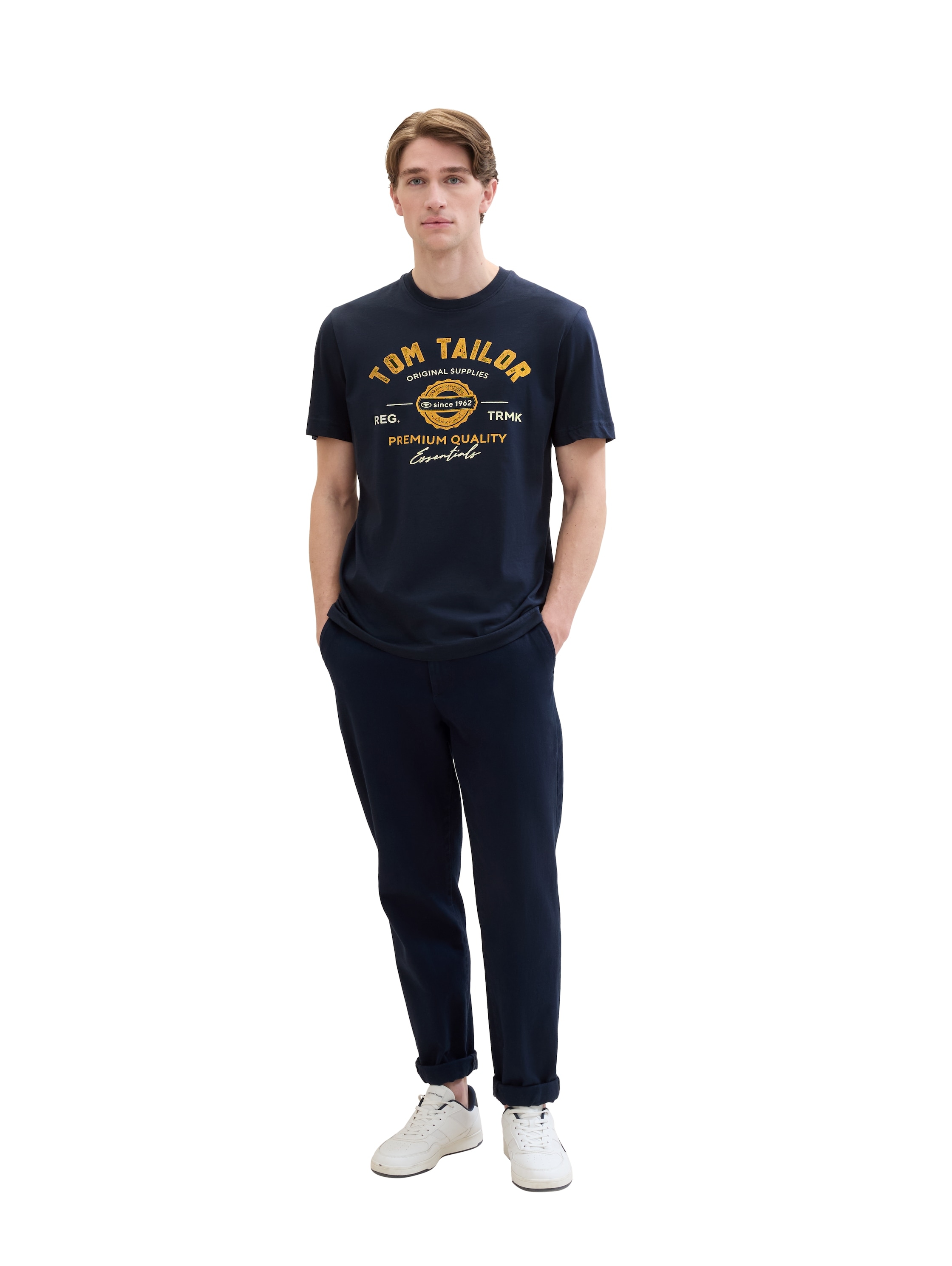 TOM TAILOR T-Shirt mit grossem Logofrontprint