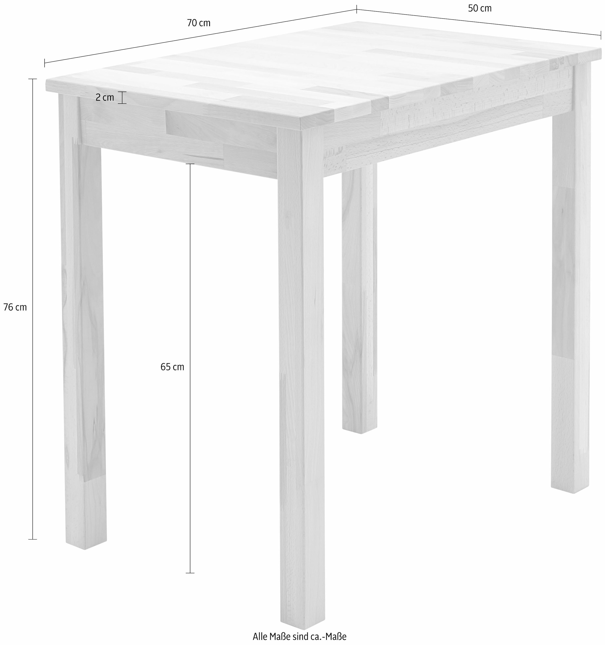 MCA living Esstisch »Alfons, TOPSELLER!« Esstisch, Küchentisch, OTTOs Choice,  Massivholztisch in Wildeiche geölt, belastbar bis 50 kg