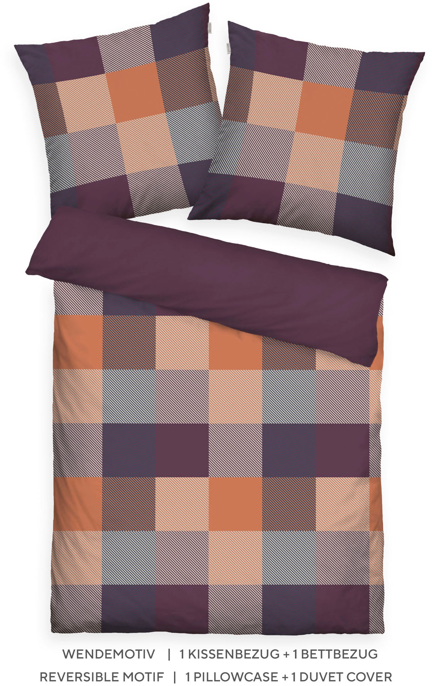 TOM TAILOR HOME Wendebettwäsche »BOLD MOSAIC in Gr. 135x200cm, 155x220cm oder 200x220cm« 2 Stk. new bedroom, gewebtes Label