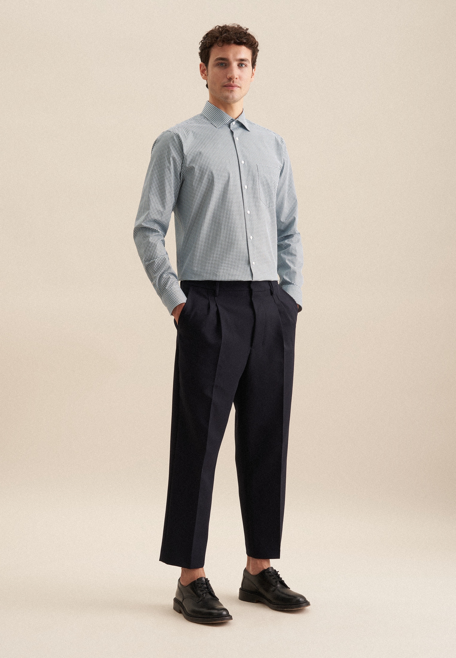 seidensticker Businesshemd »Regular«, Regular 1/1 Kentkragen Druck
