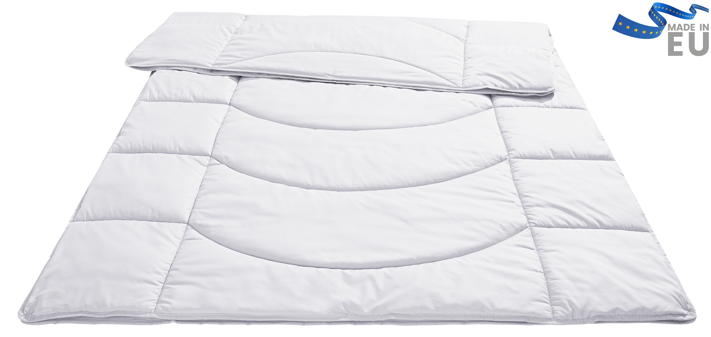 GOODproduct Microfaserbettdecke »Microlux, Bettdecke 135x200 cm und Übergrössen bis 240x220cm« extraleicht Füllung Feuchtigkeitsregulierende 3D Klimafaser (Polyester) 1 Stk. tlg. fest versteppter Bezug - keine Bettwäsche nötig, Sommer, Winter