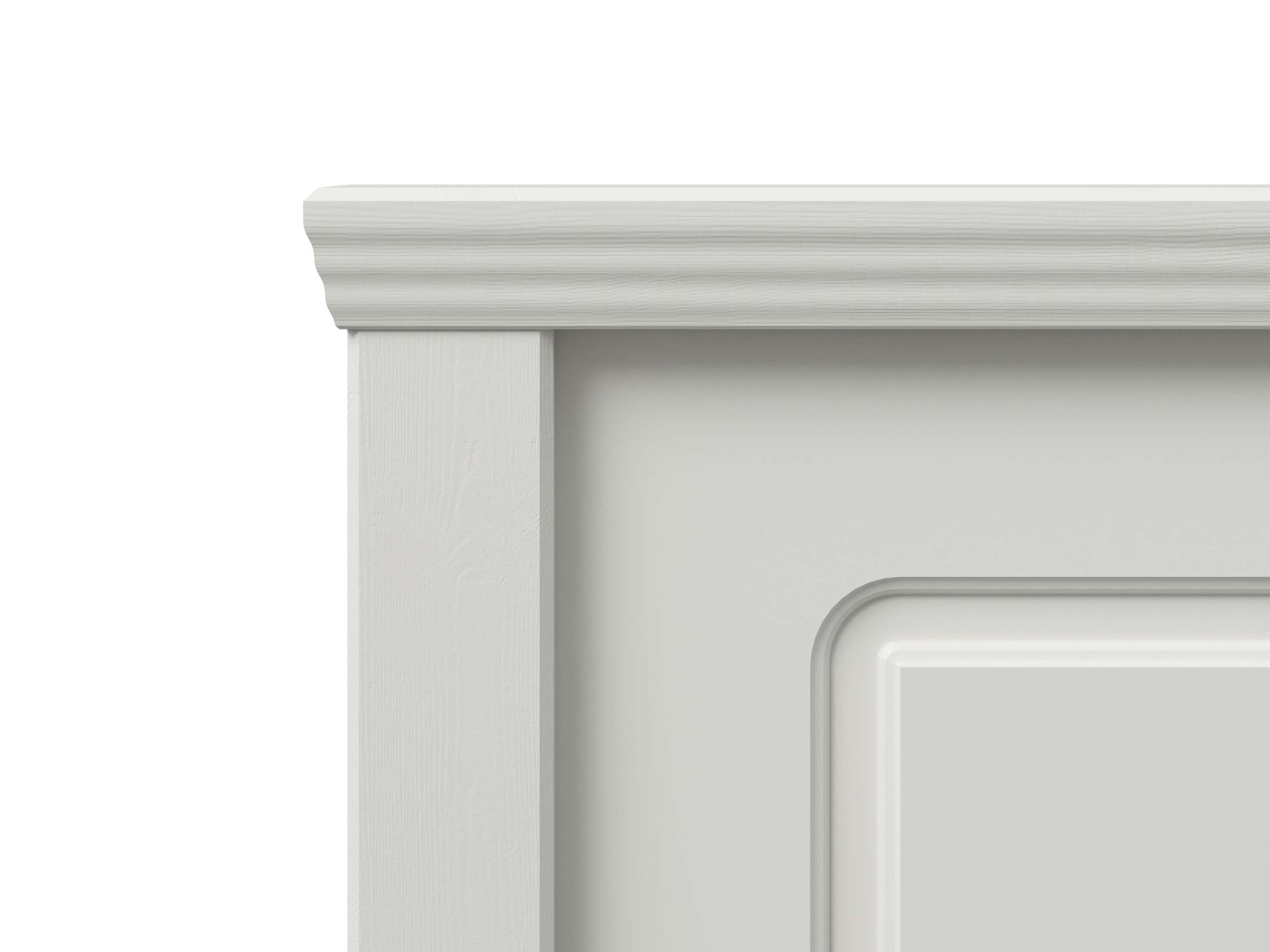 GOODproduct Lit »Fredegard, skandinavischer Stil, vielseitig kombinierbar, 2 Breiten« 180er oder 140er Breite,  teilmassiv, Sprossen am Kopfteil, mit Lattenrost, Kassettenoptik