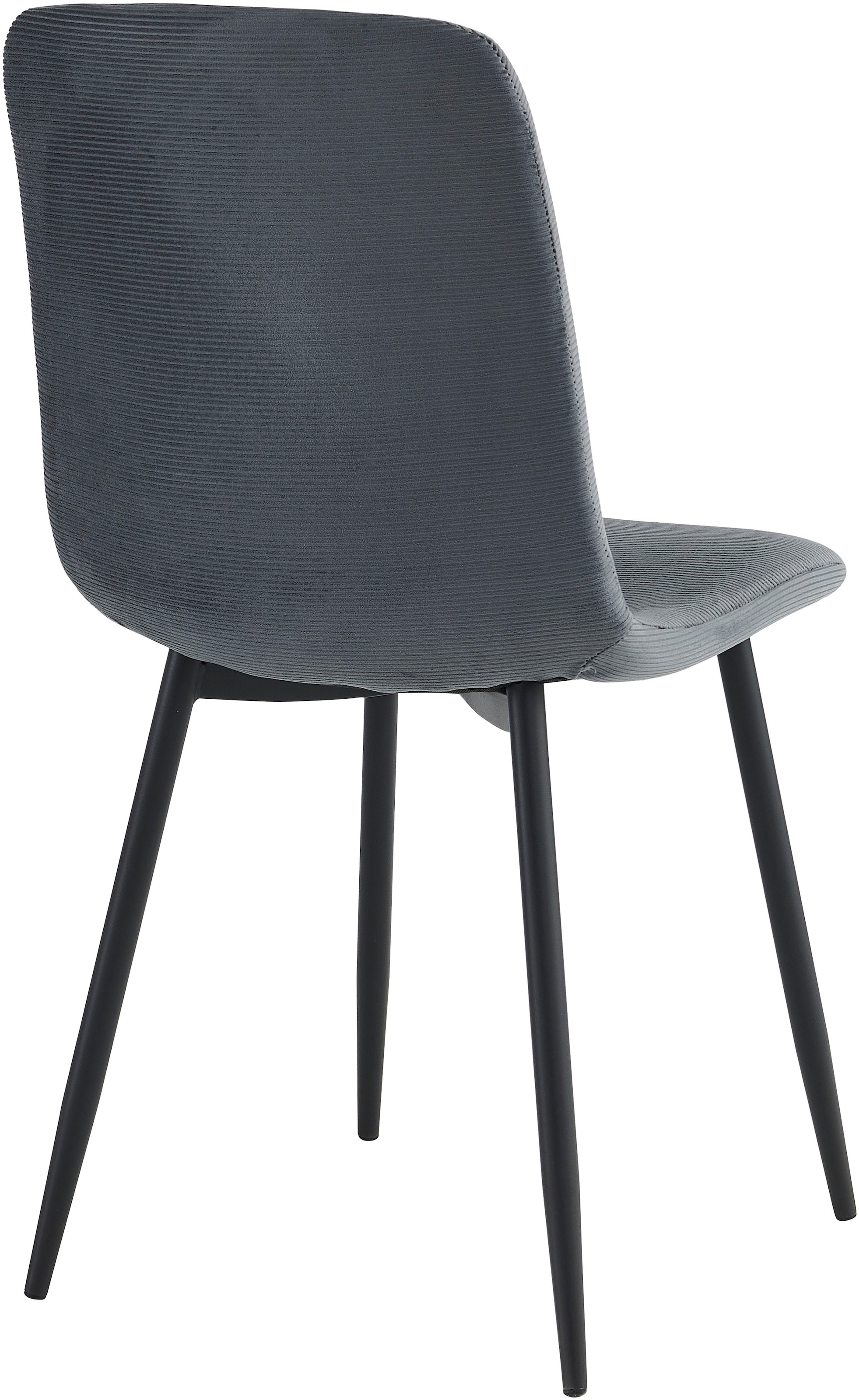 HELA Chaise à 4 pieds »LEIPZIG« (Set) 2 cuis4-Fuss,Rundrohrgestell konisch,Cordoptik,Sitzschale gespolstert