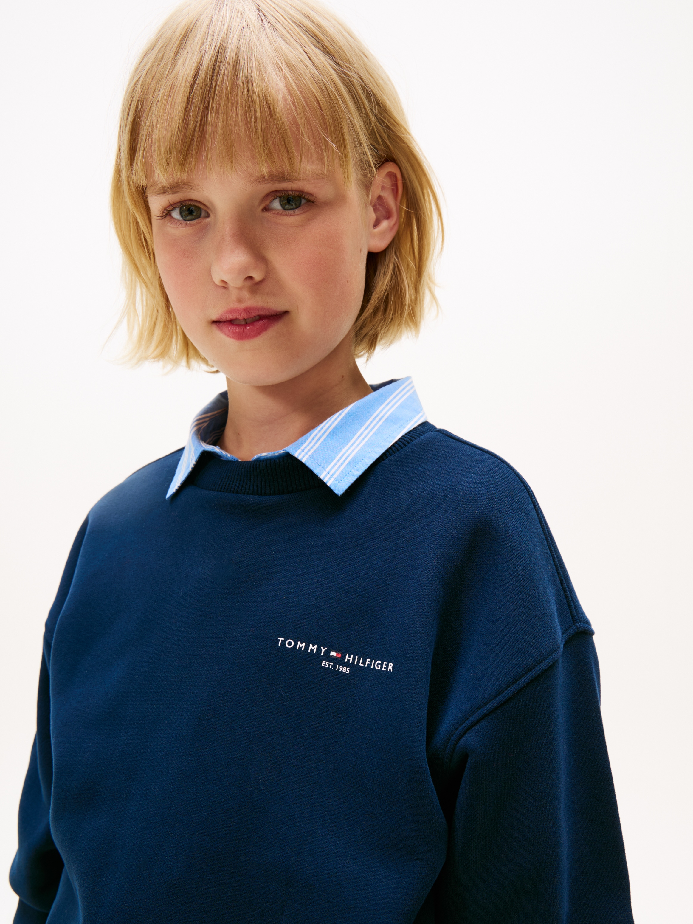 Tommy Hilfiger T-shirt à manches longues & pantalon »MINI CORP C-NECK SWEATSHIRT SET« 2 cuis tlg. Kinder bis 16 Jahre