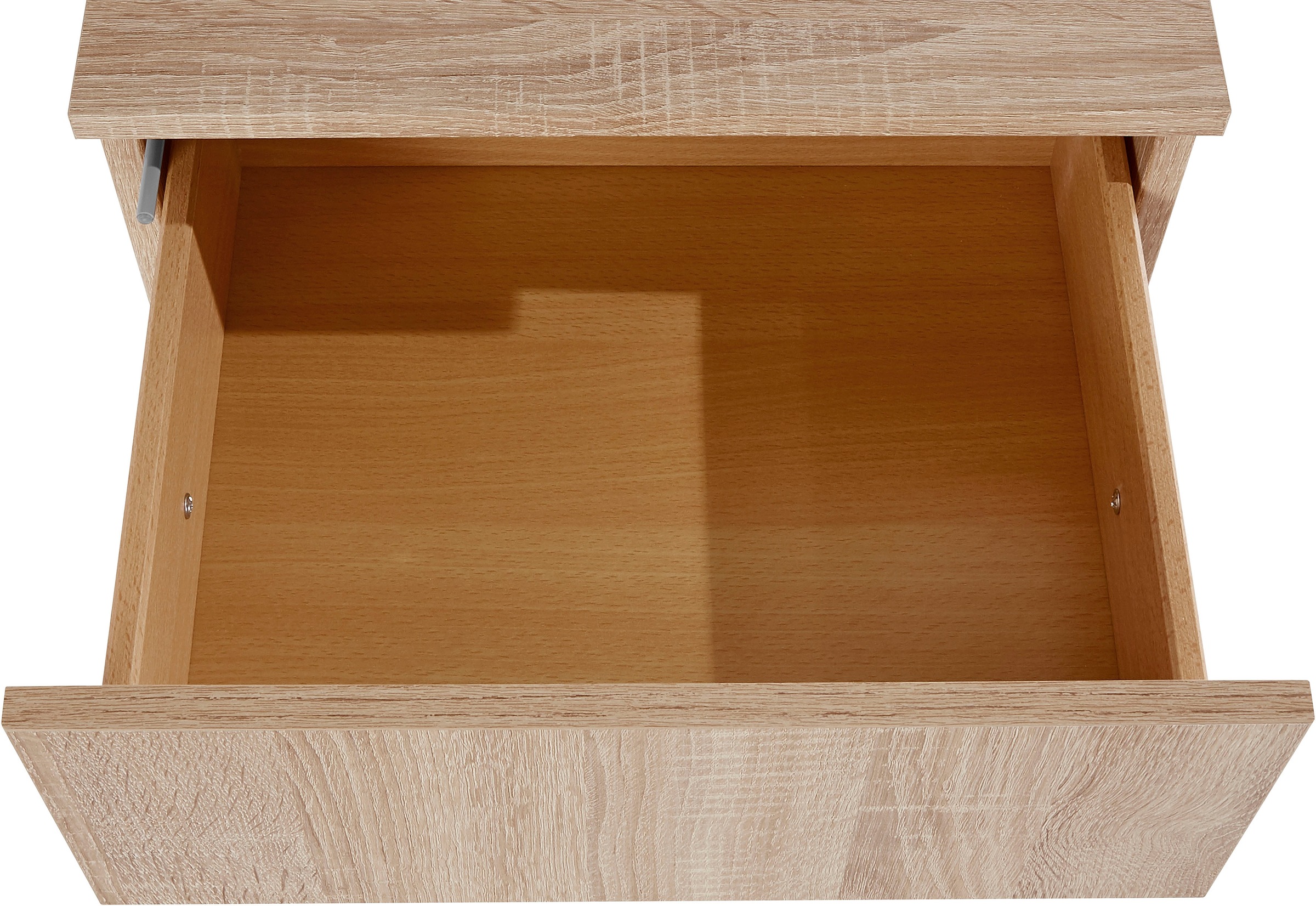 priess Nachtkommode mit LED-Beleuchtung und Push-to-open