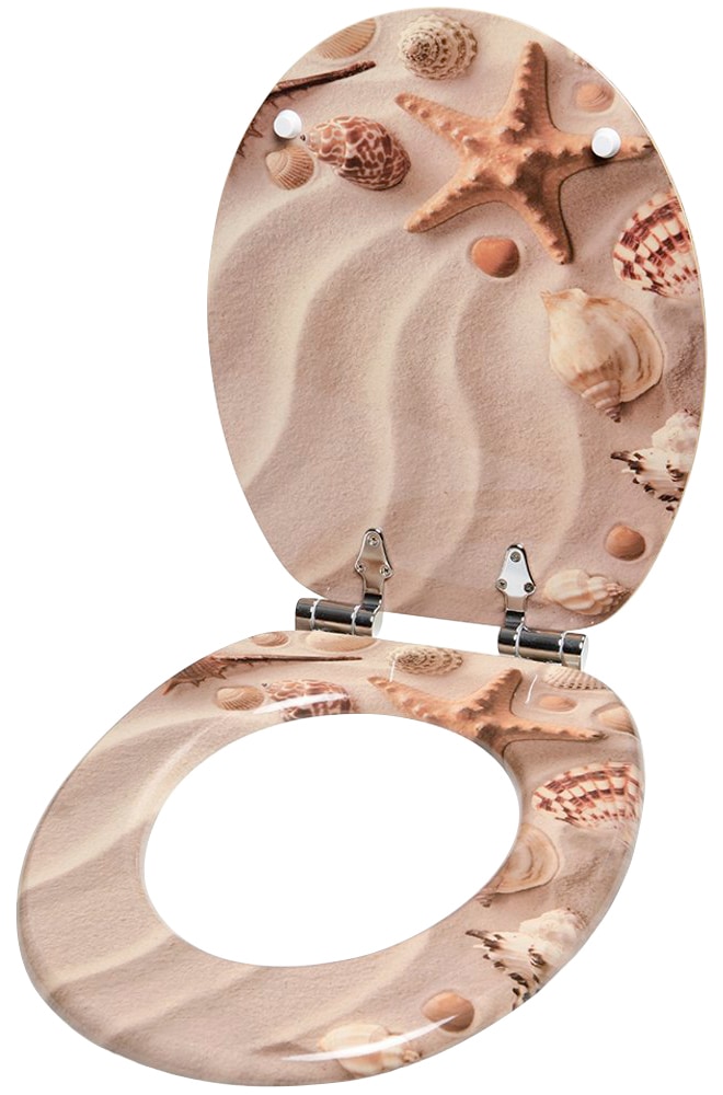 Sanilo Badaccessoire-Set »Sanibel« bestehend aus WC-Sitz, Badteppich, Stöpsel, Seifenspender, WC-Bürste