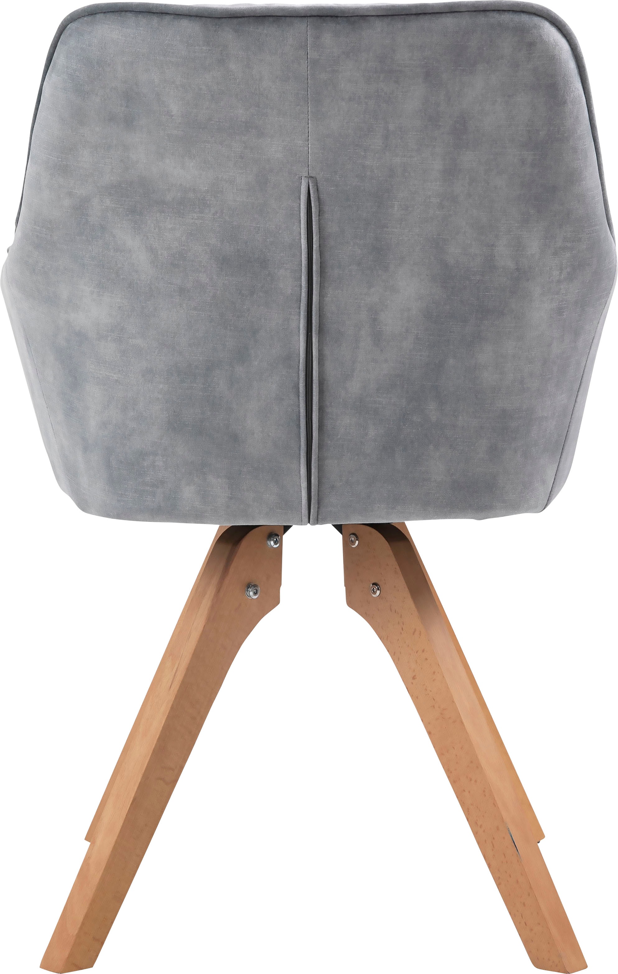 SalesFever Essgruppe »Stilvolle Sitzgruppe« 5-teiliges Set: Samtverlours-Stühle, 180° drehbar, Tischbreite 180 cm