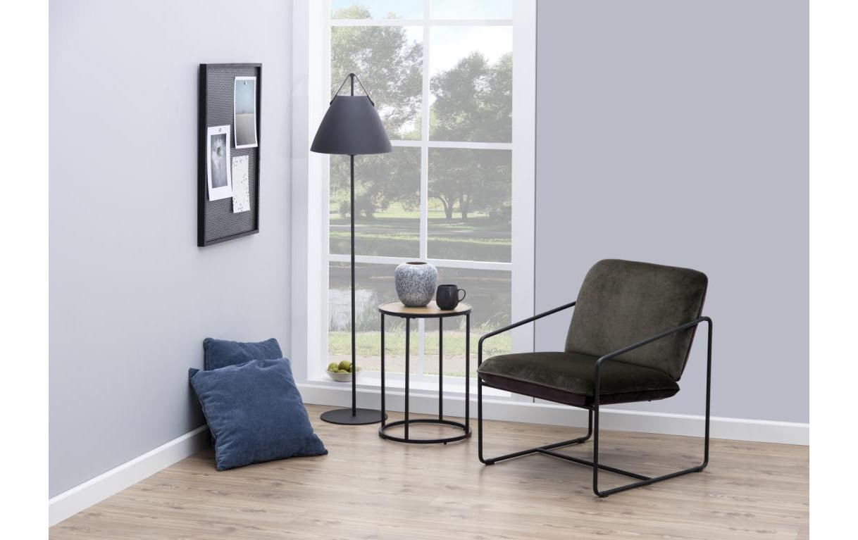 AC Design Beistelltisch Metallgestell im modernen Industrie-Look, rund, T: 40 x H: 55 cm