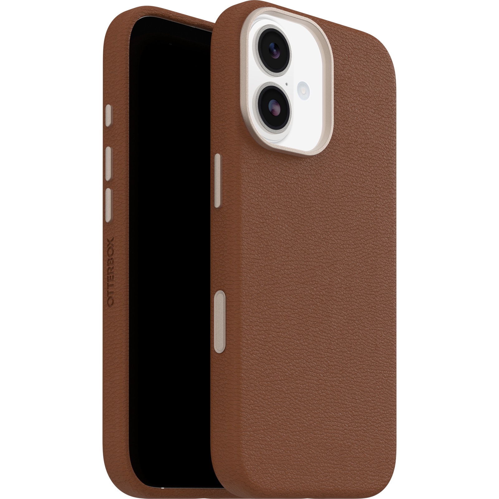 Otterbox Housse pour téléphone portable »Symmetry Series Cactus Leather mit MagSafe für Apple iPhone 17« Backcover, Schutzhülle, Handyschutzhülle, Case, Schutzcase, stossfest