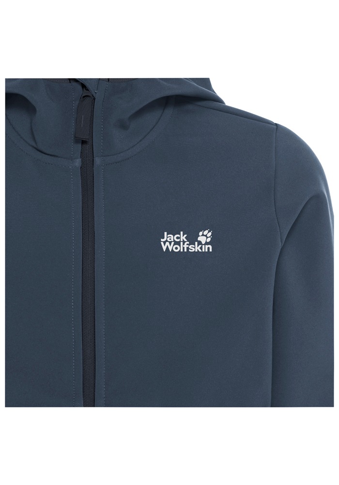 Jack Wolfskin Veste softshell »FOURWINDS JACKET KIDS« mit Kapuze