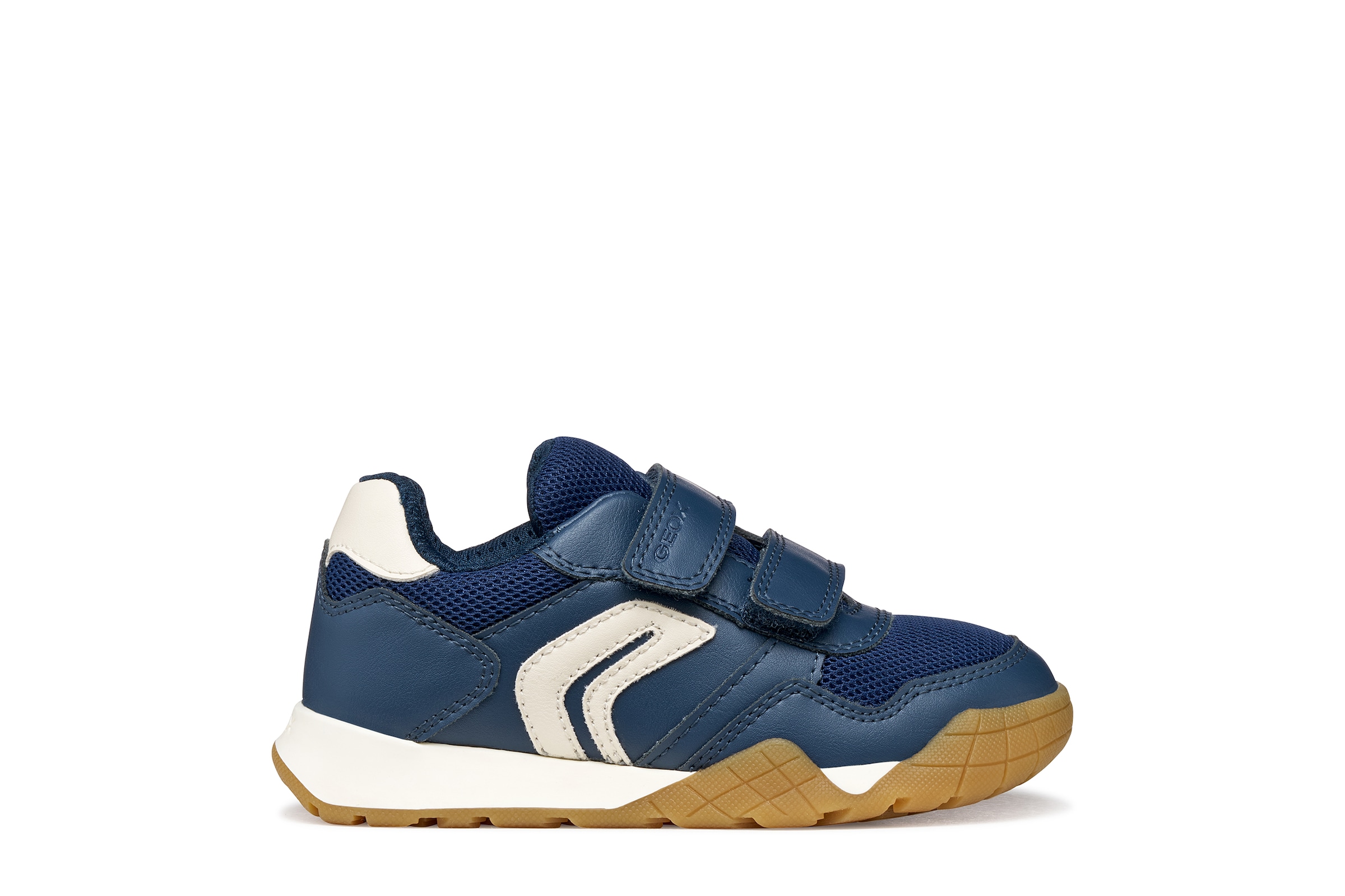 Geox Chaussures à scratch »J RANN-E BOY«  Chaussure basse avec empiècement contrastant, gabarit de taille à télécharger