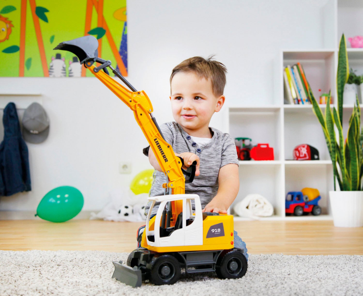 Lena® Spielzeug-Bagger »Worxx, Liebherr Compact A918 Litronic« Made in Europe